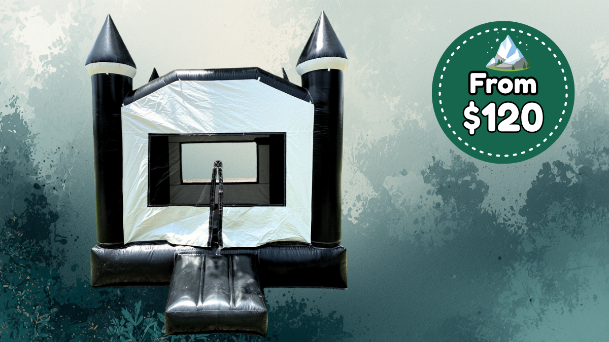 Spooky House Halloween-themed commercial bounce house rental from Wild Valley Inflatables in Jefferson County, West Virginia.