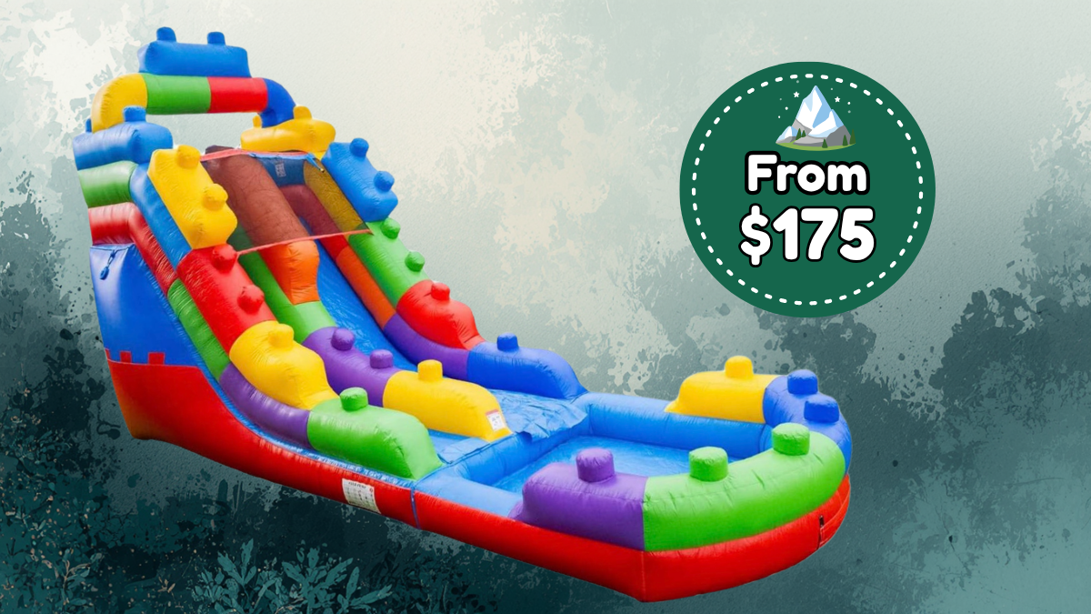 16ft Block Blast Waterslide Wild Valley Inflatables Ranson, West Virginia
