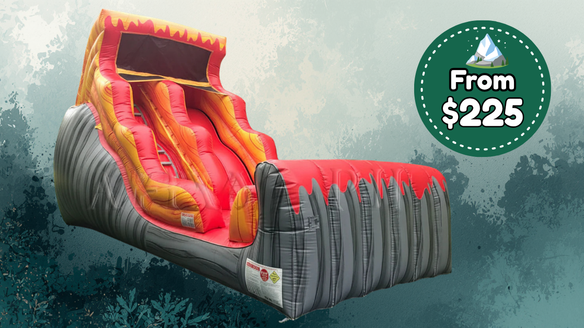18ft Fire Falls Inflatable Slide.