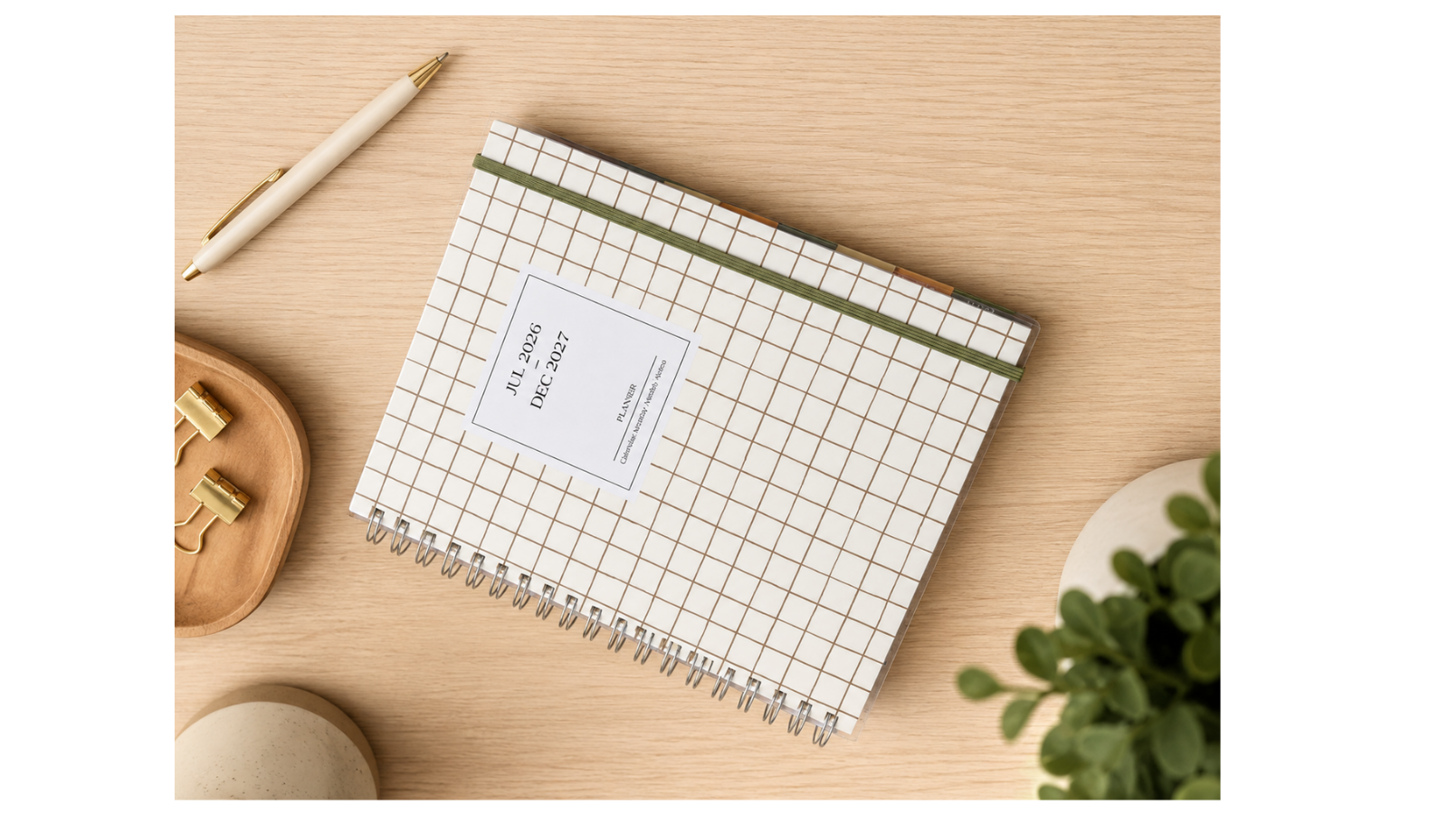 planner diary academic diary 2026-2027 desk