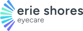 Erie Shores Eyecare logo with stylized eye design and text.