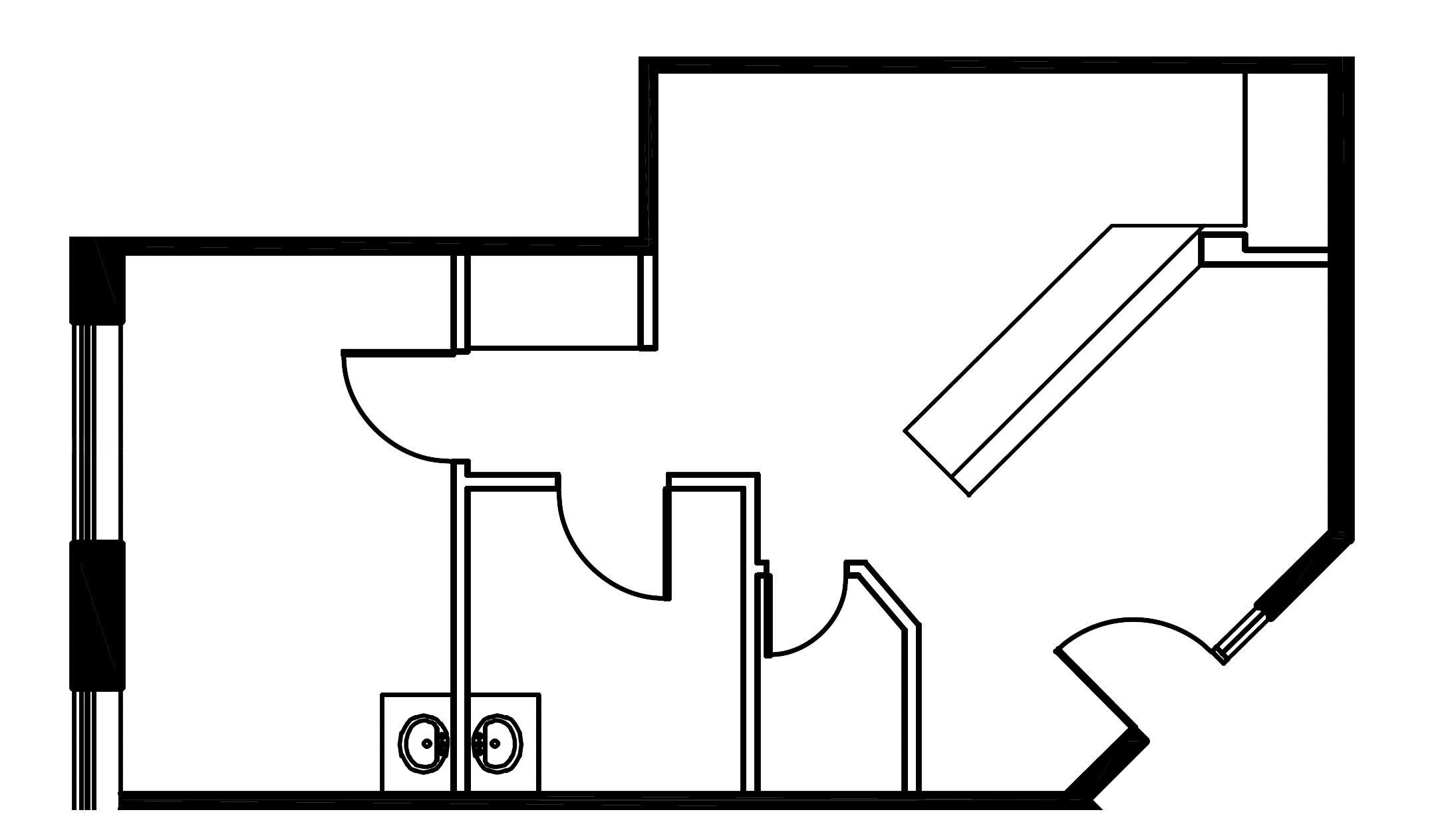 Floor plan for suite 315 at 1333 Neilson RD