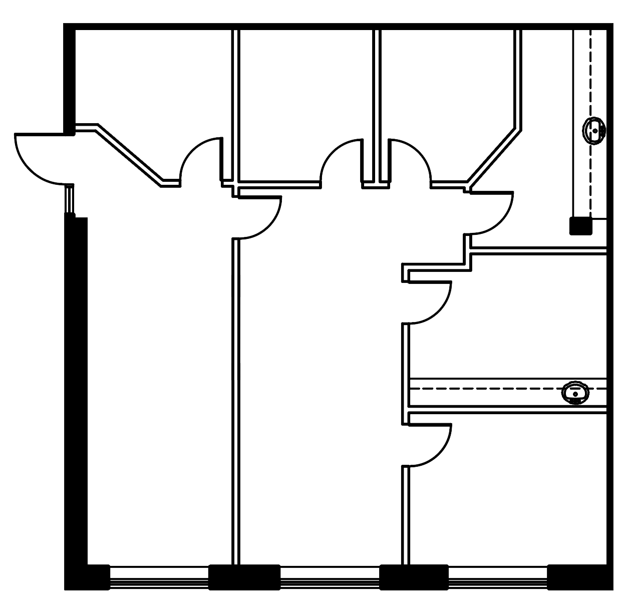Floor plan for suite 300 at 1333 Neilson RD