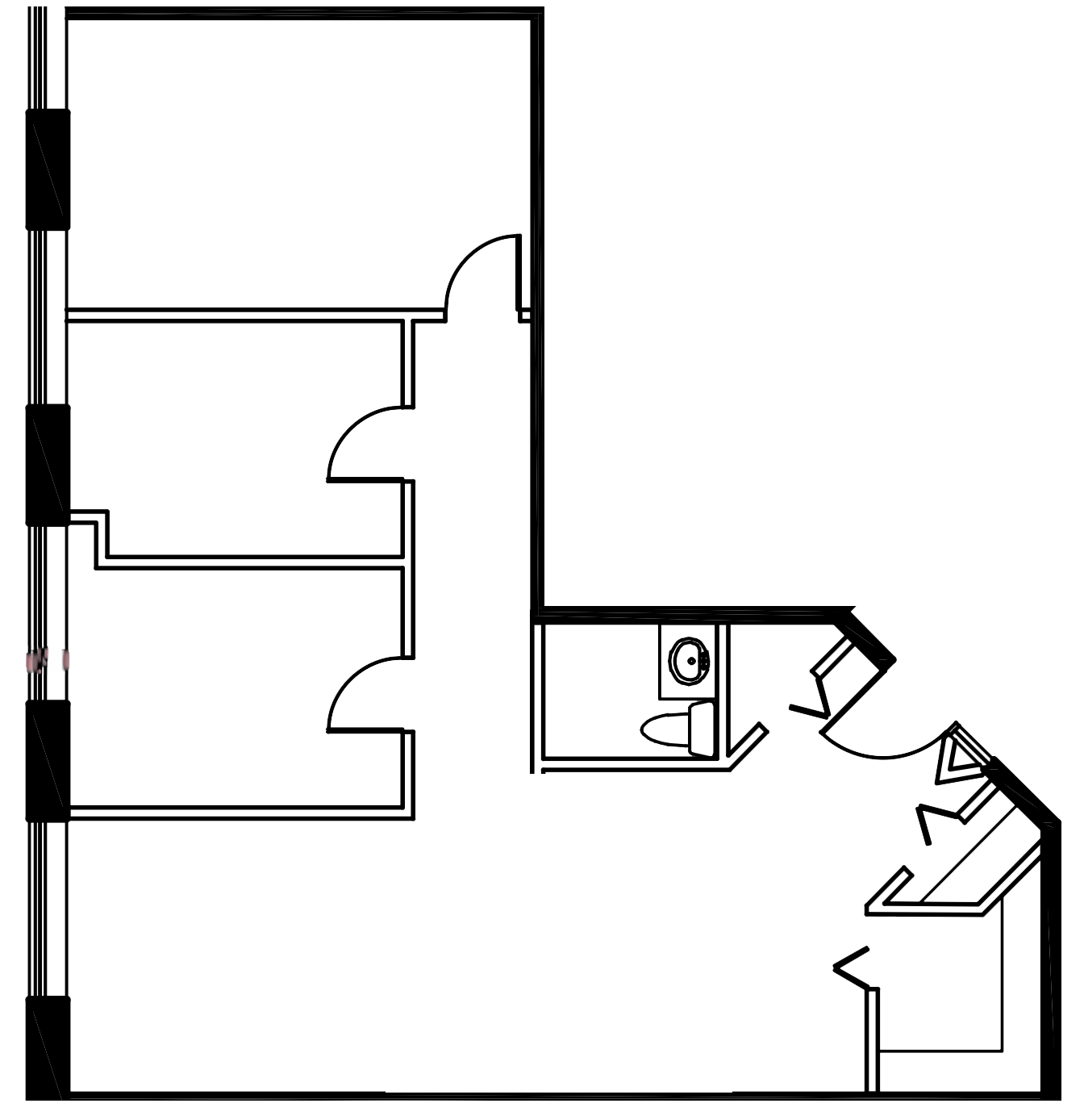 Floor plan for suite 335 at 1333 Neilson RD