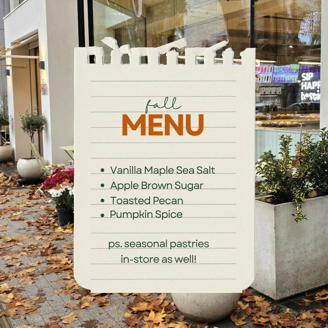 It's still hot but at The Garden Cafe we are so ready for fall 🍂