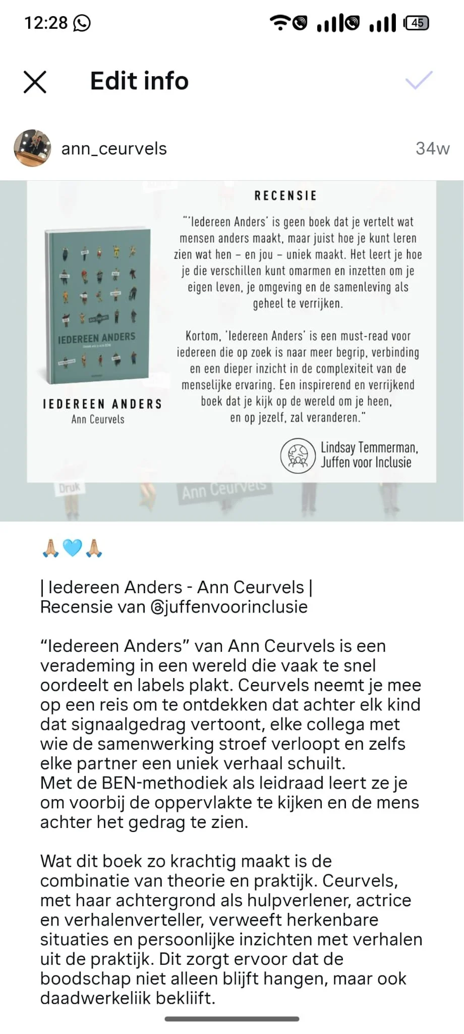 Een boekrecensie over 'Iedereen Anders' door Ann Ceurvels | Neurodiversiteit| Inclusie |www.annceurvels.be