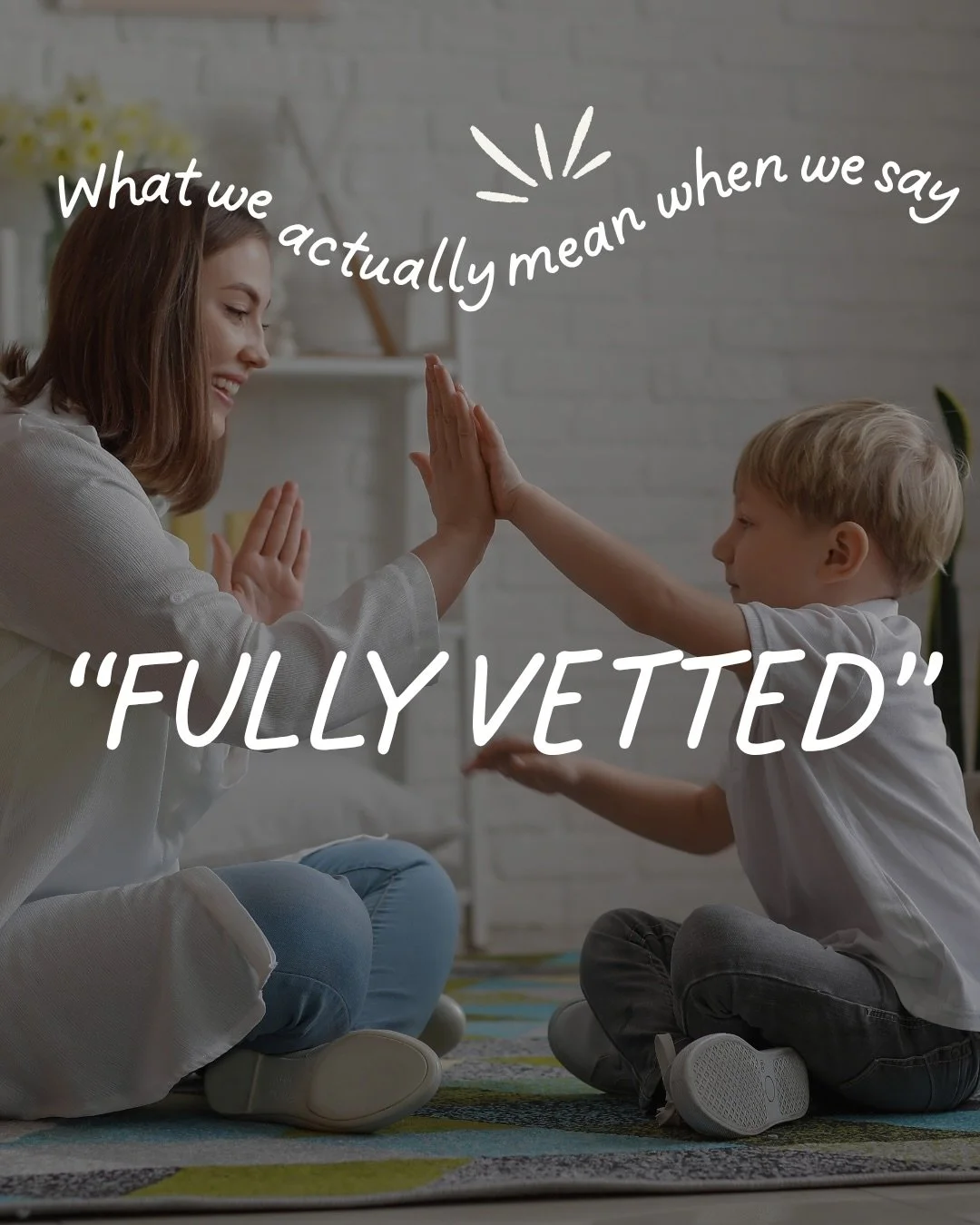 &ldquo;Fully vetted&rdquo; should mean a lot more than running a background check.

At Emerald Coast Nanny Co., we spend time getting to know the nanny, verifying their experience, checking references, completing screenings, and then looking at wheth