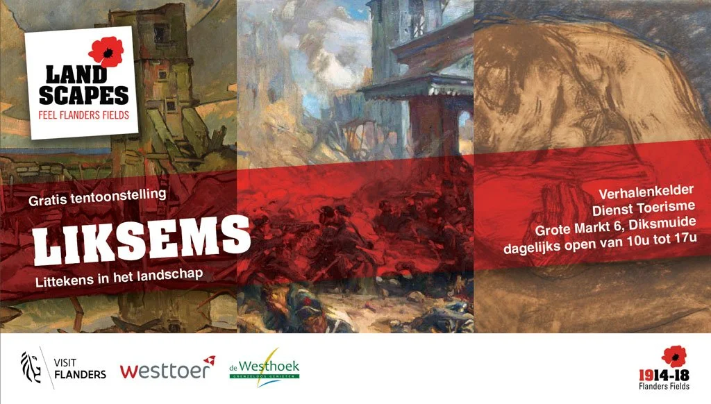 Toerisme Diksmuide, Liksems/Landscapes expo. Scenography, pancartes, promotional materials.