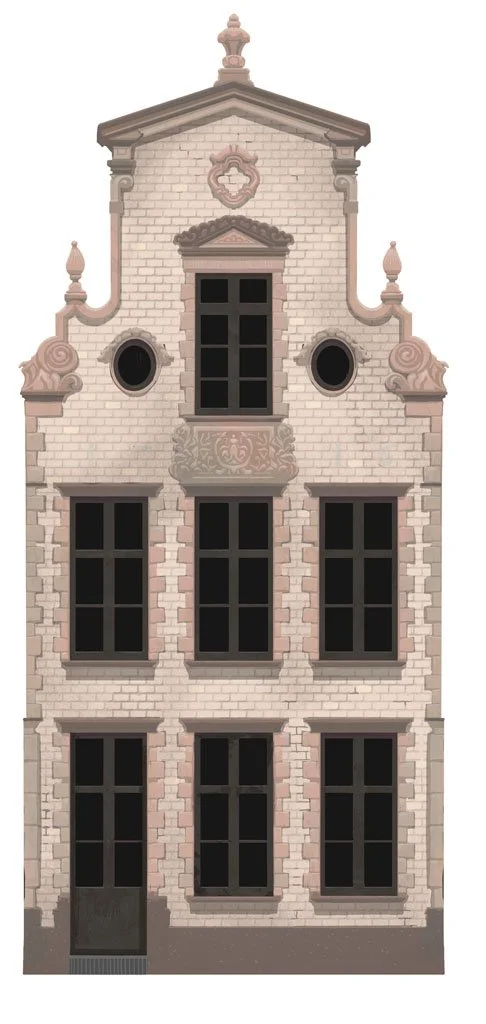 Fly Over Bruges: wallprints for cutouts
