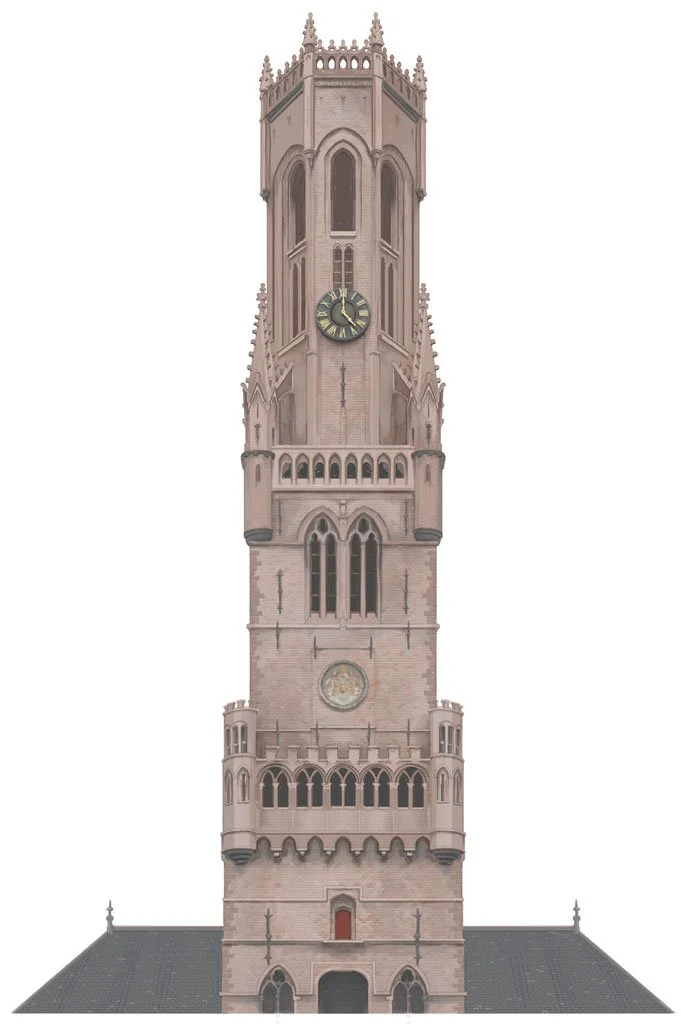 Fly Over Bruges: wallprints for cutouts