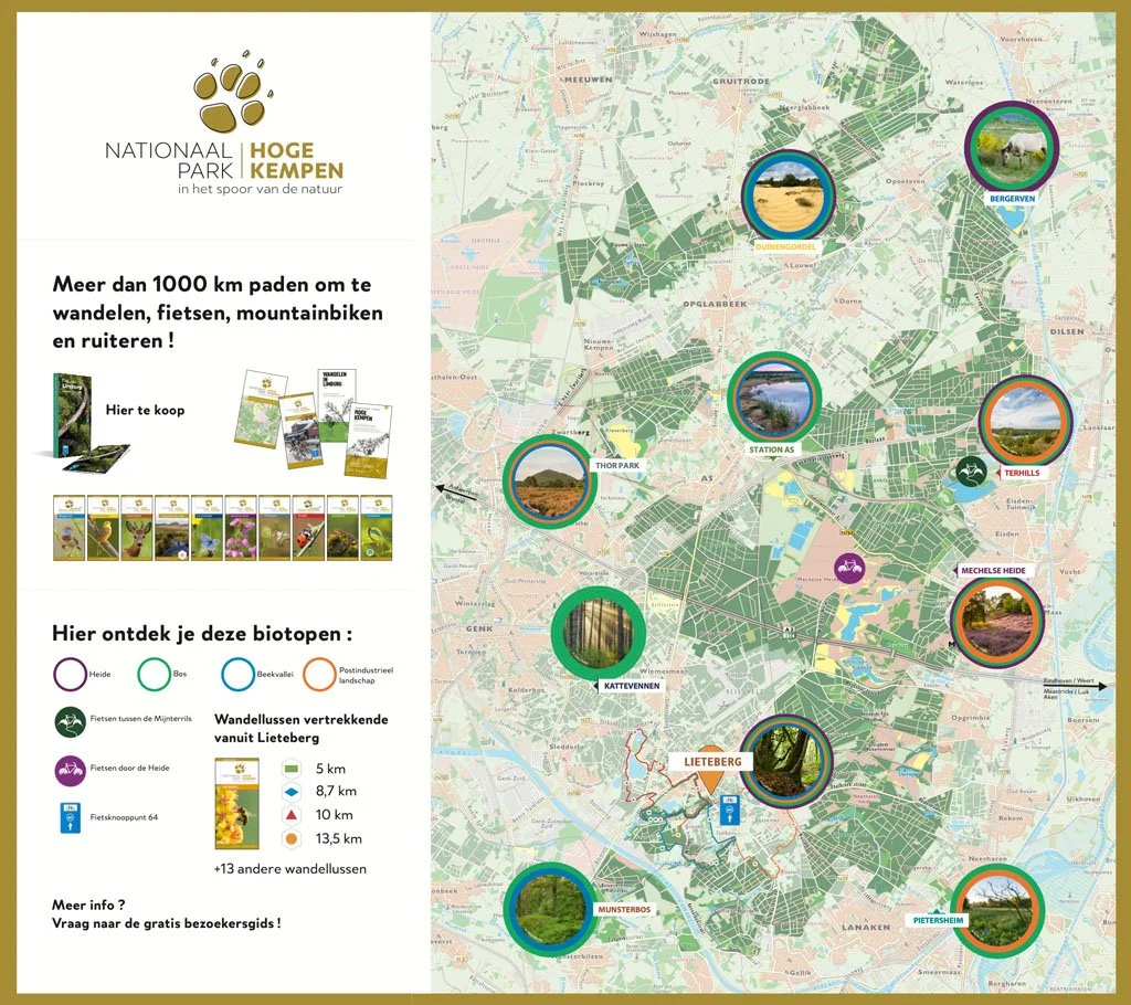 Visitor Center: comprehensive area map, huge print.