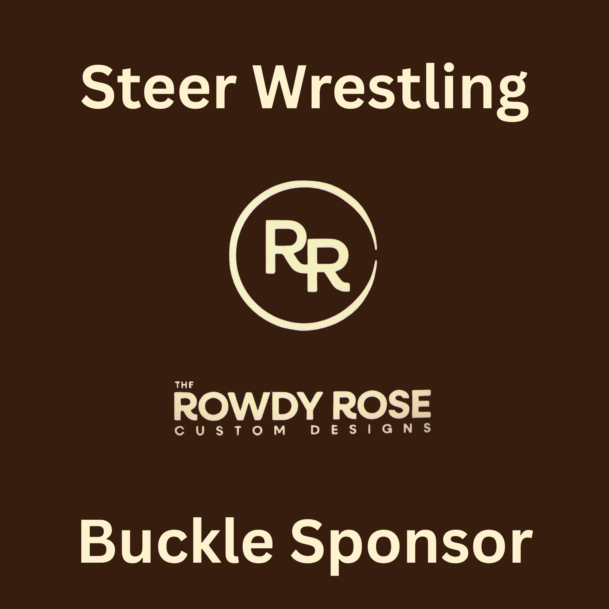 Steer Wrestling Buckle Sponsor