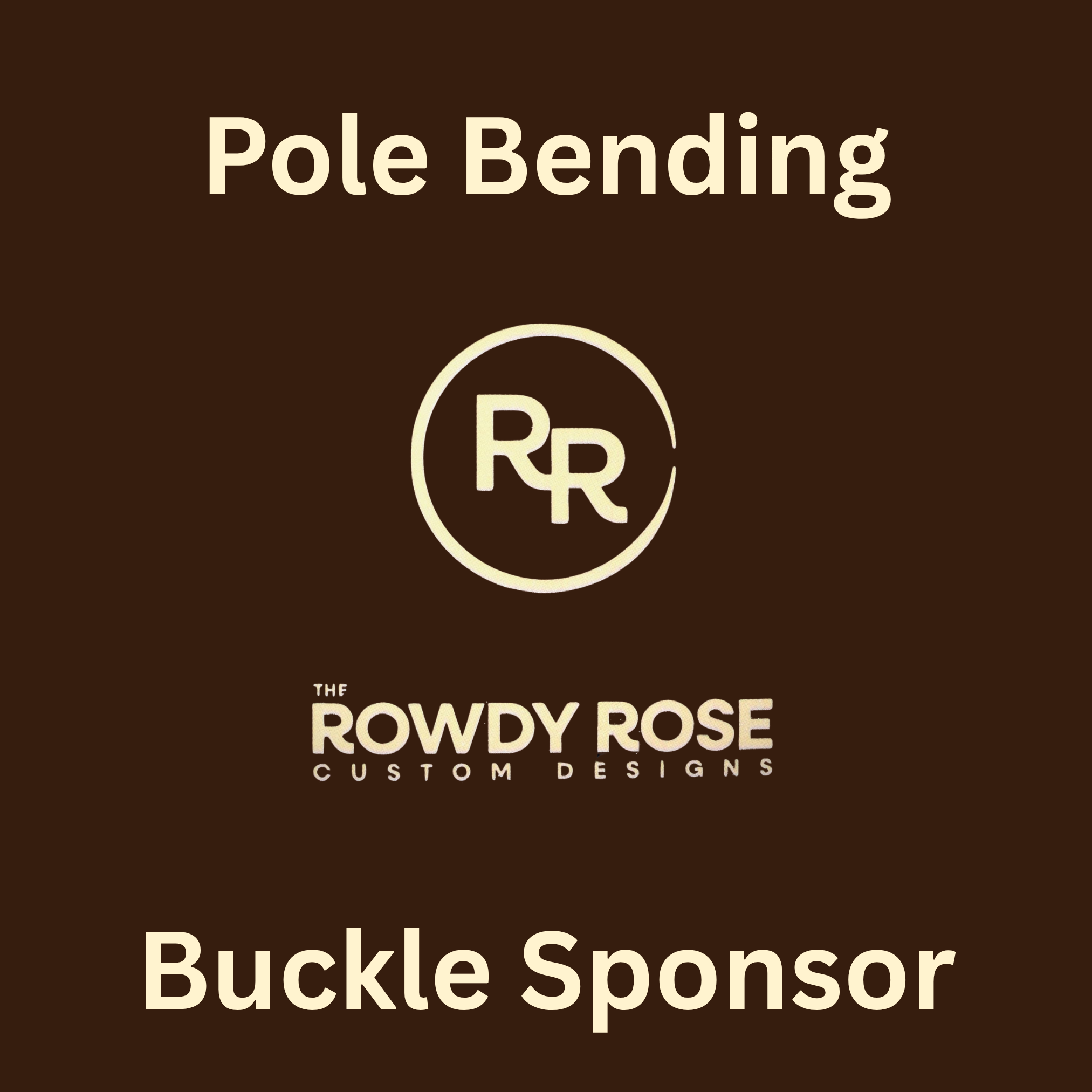 Pole Bending Buckle Sponsor