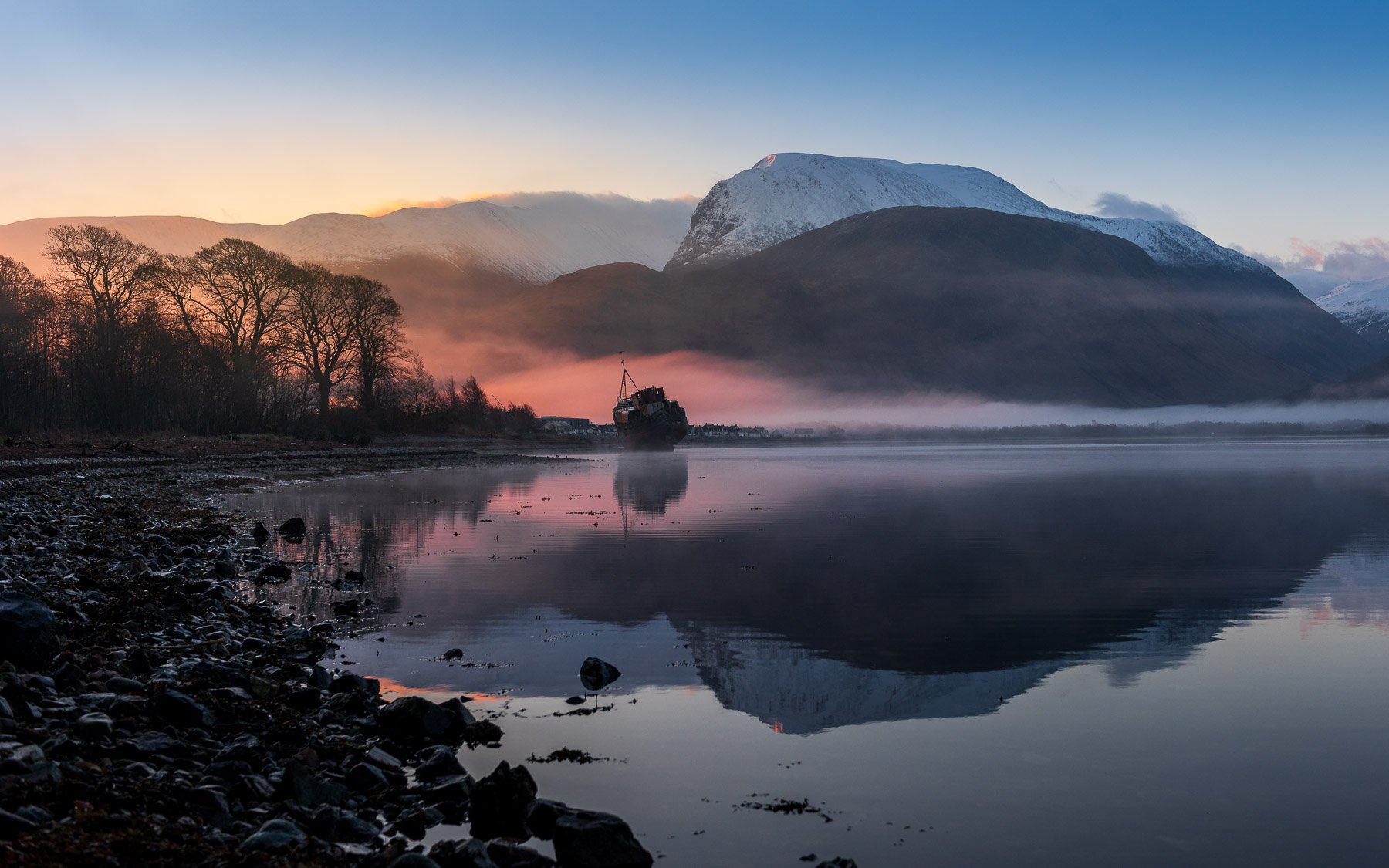 Winter Morning, Ben Nevis