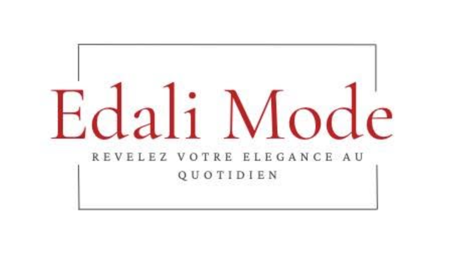 Logo de Edali Mode avec le slogan "Relevez votre élégance au quotidien".