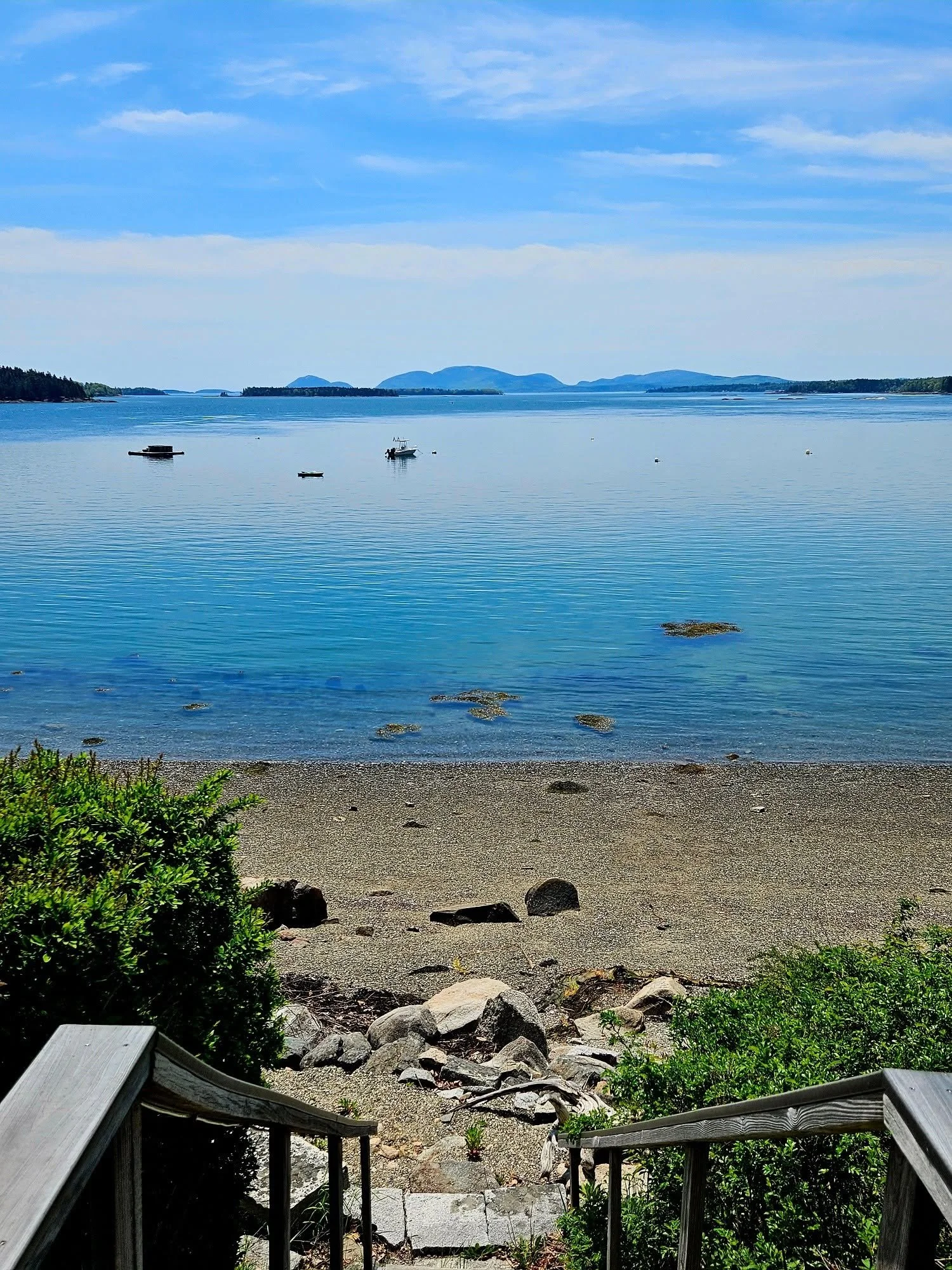 Our private pebble beach, just a few steps from the inn.