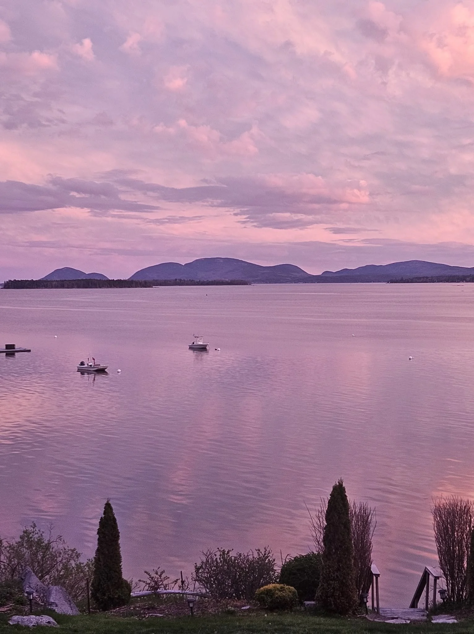 Sunrise and sunset are both beautiful at the inn.