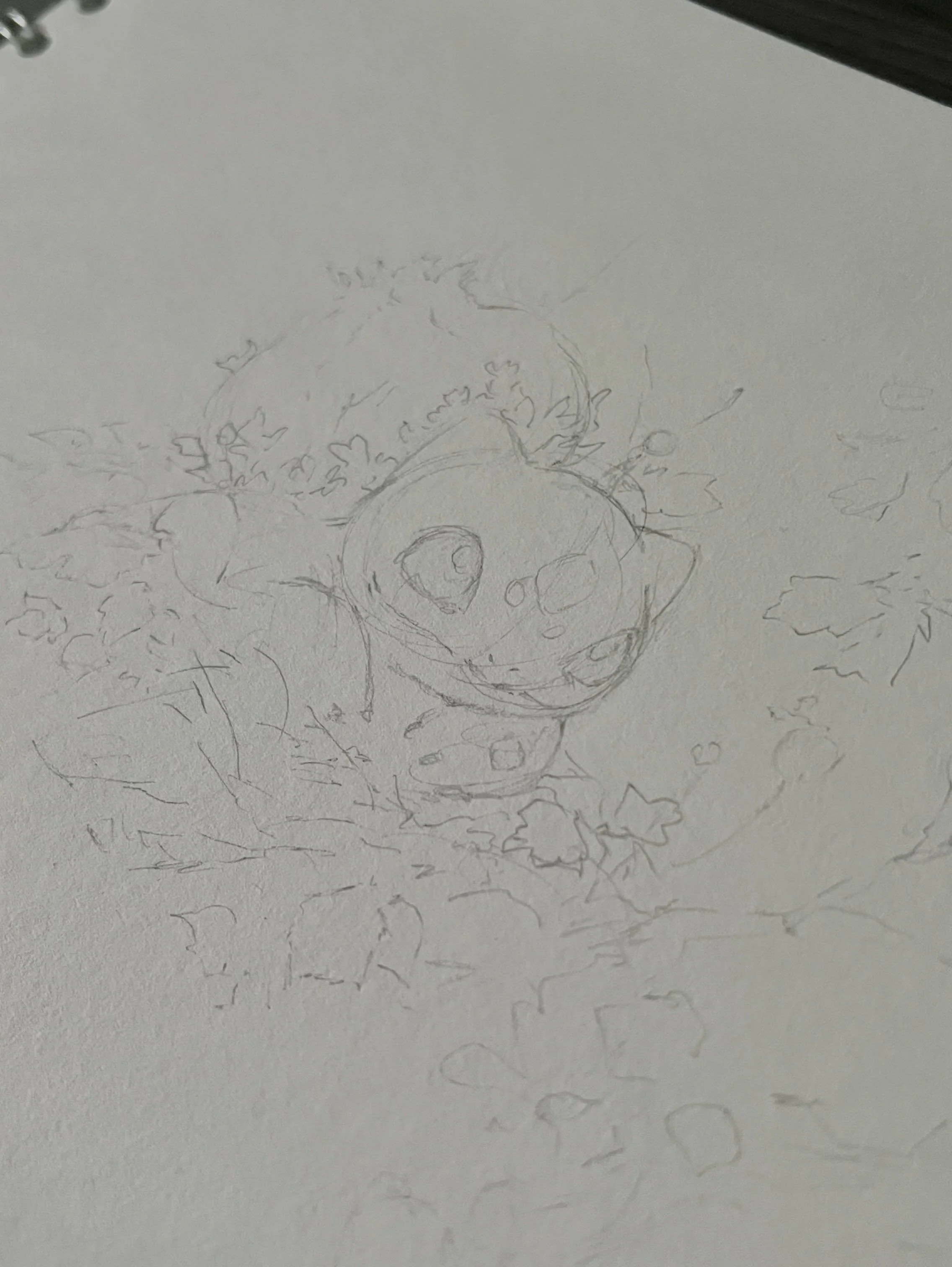 Starting something fun today 🧡💚 #pencilartwork #drawing #pencilillustration #pokemonfanart #bulbasaur