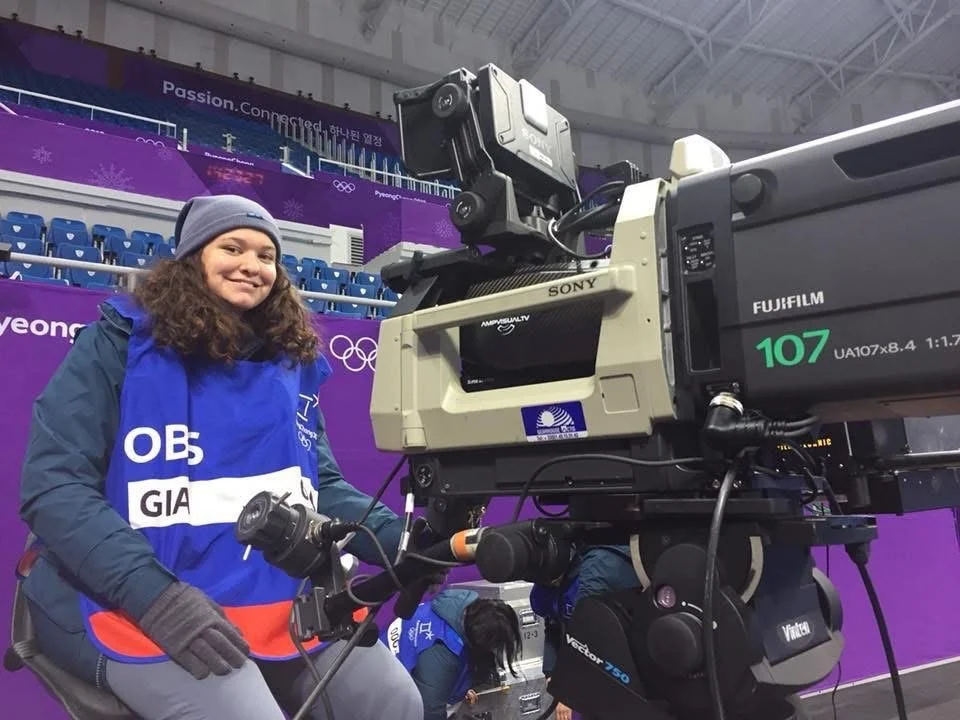 Working as a camera assistant at the PyeongChang 2018 Winter Olympics Ice Skating/Short Track Speed Skating Broadcasting Events.