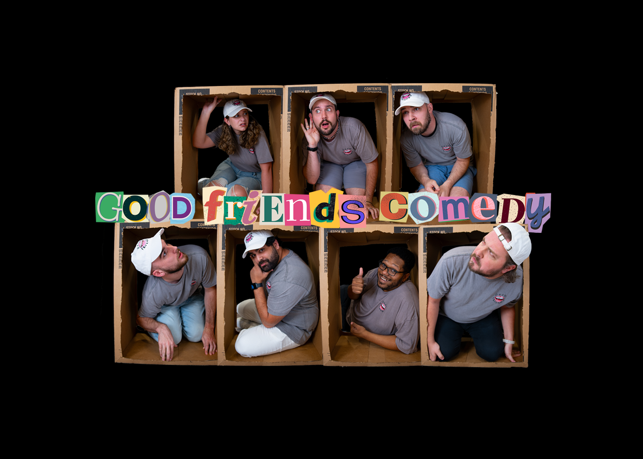 Good Friends Comedy Promo Photo for live show.