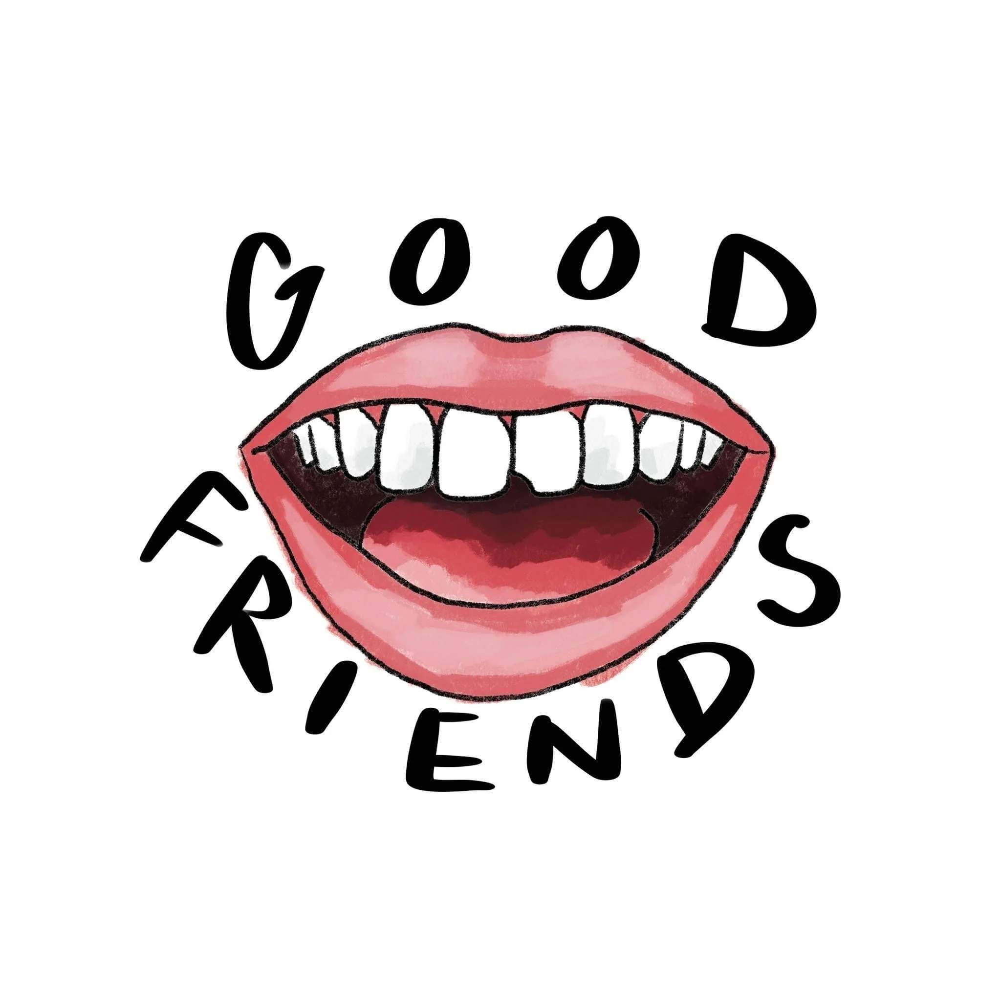 Good Friends Comedy Logo.