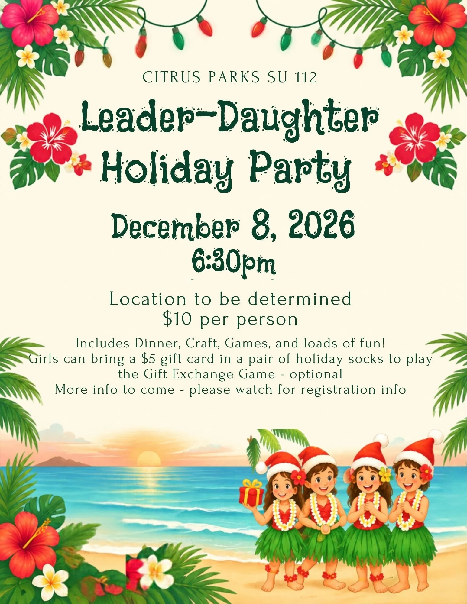 SU Leader-Daughter Holiday Party