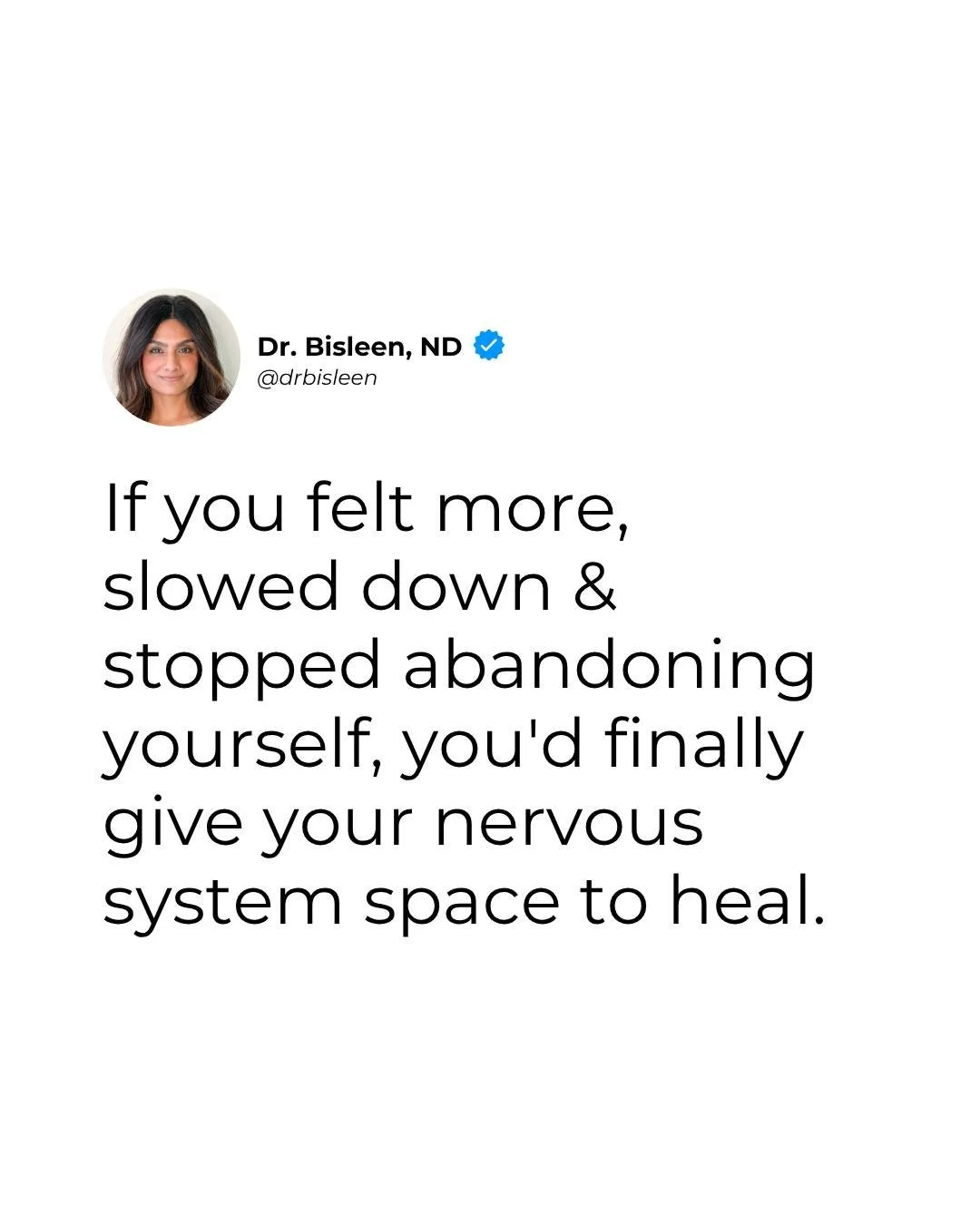 There comes a point where constantly pushing through stops being resilience and starts becoming self-abandonment.

You can&rsquo;t heal a nervous system while continuously overriding the messages it&rsquo;s sending you.

Every time you ignore your ex
