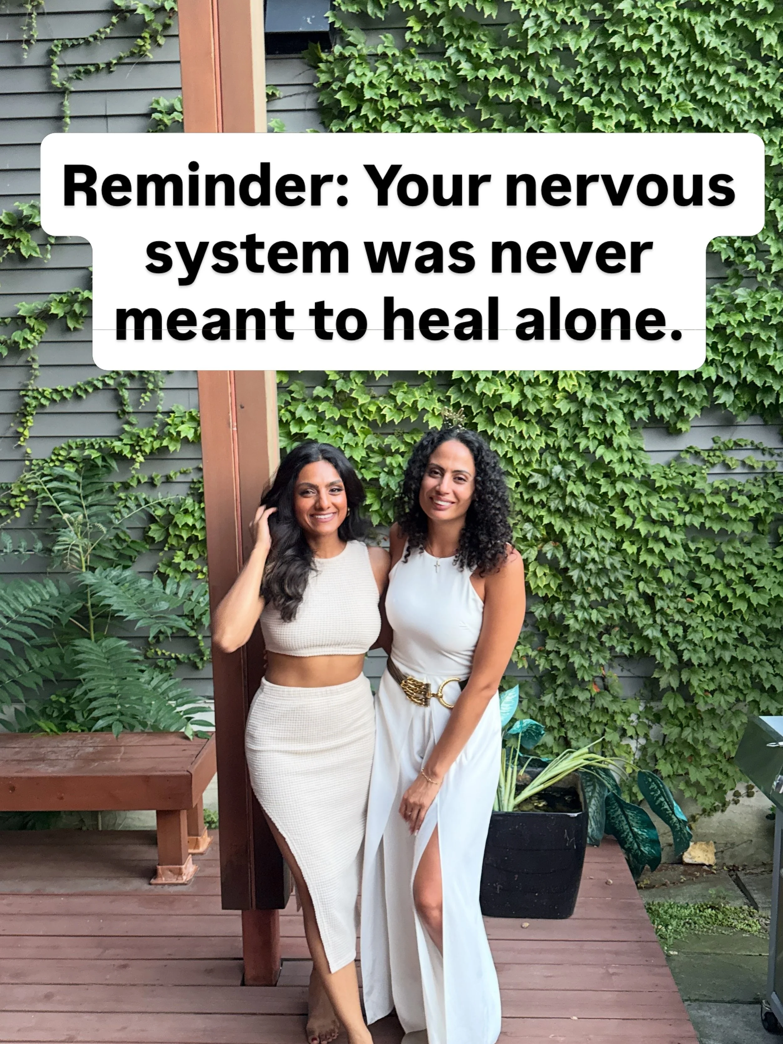We talk SO much about self regulation.

The breathing, the grounding, the mindset work, and the daily practices that help you build a greater sense of safety within yourself. And all of that matters.

But one of the most beautiful things I&rsquo;ve w