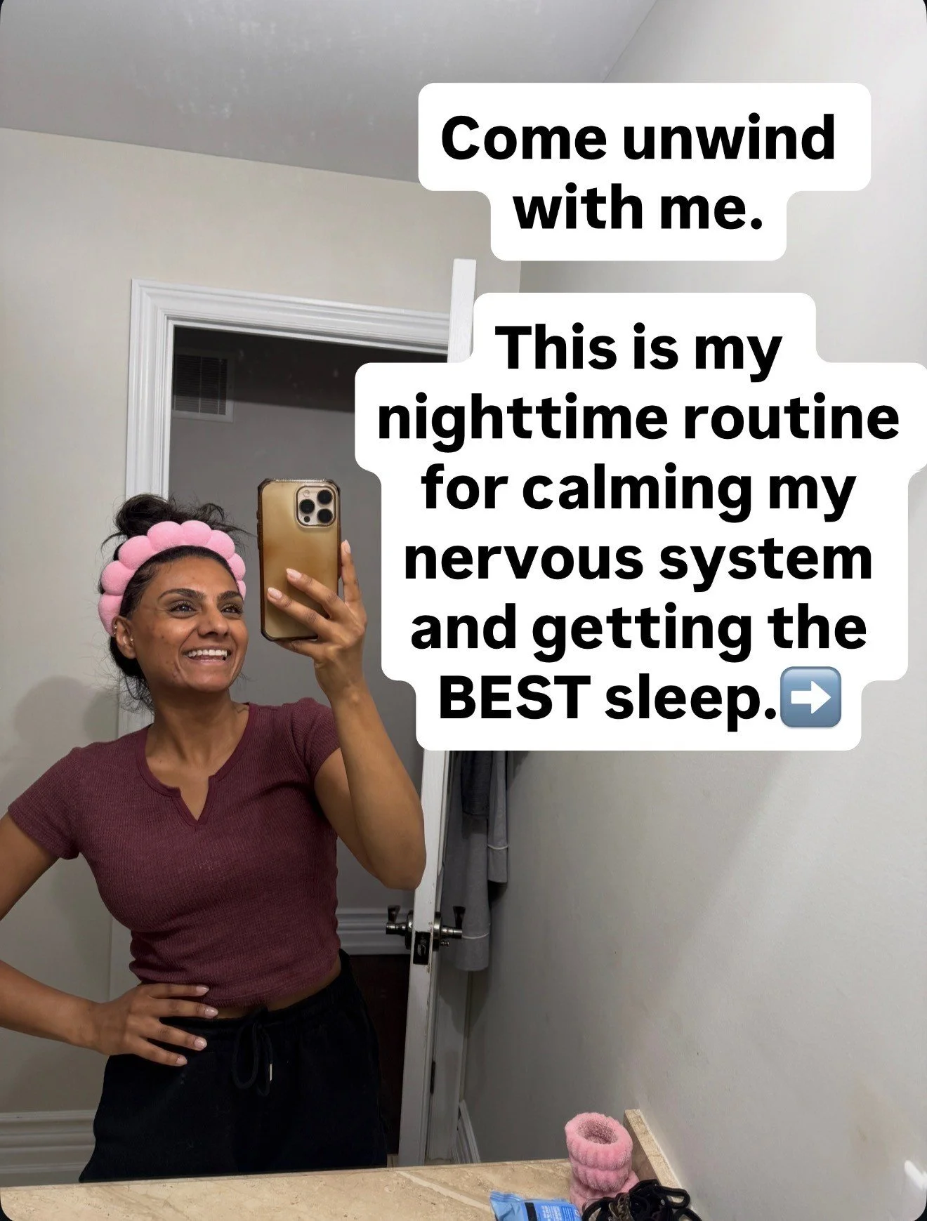 My nighttime routine is less about doing MORE and more about giving my nervous system the same signals every night that it is time to slow down.
This is how I unwind, switch off, and get some of the best sleep of my life. 😴