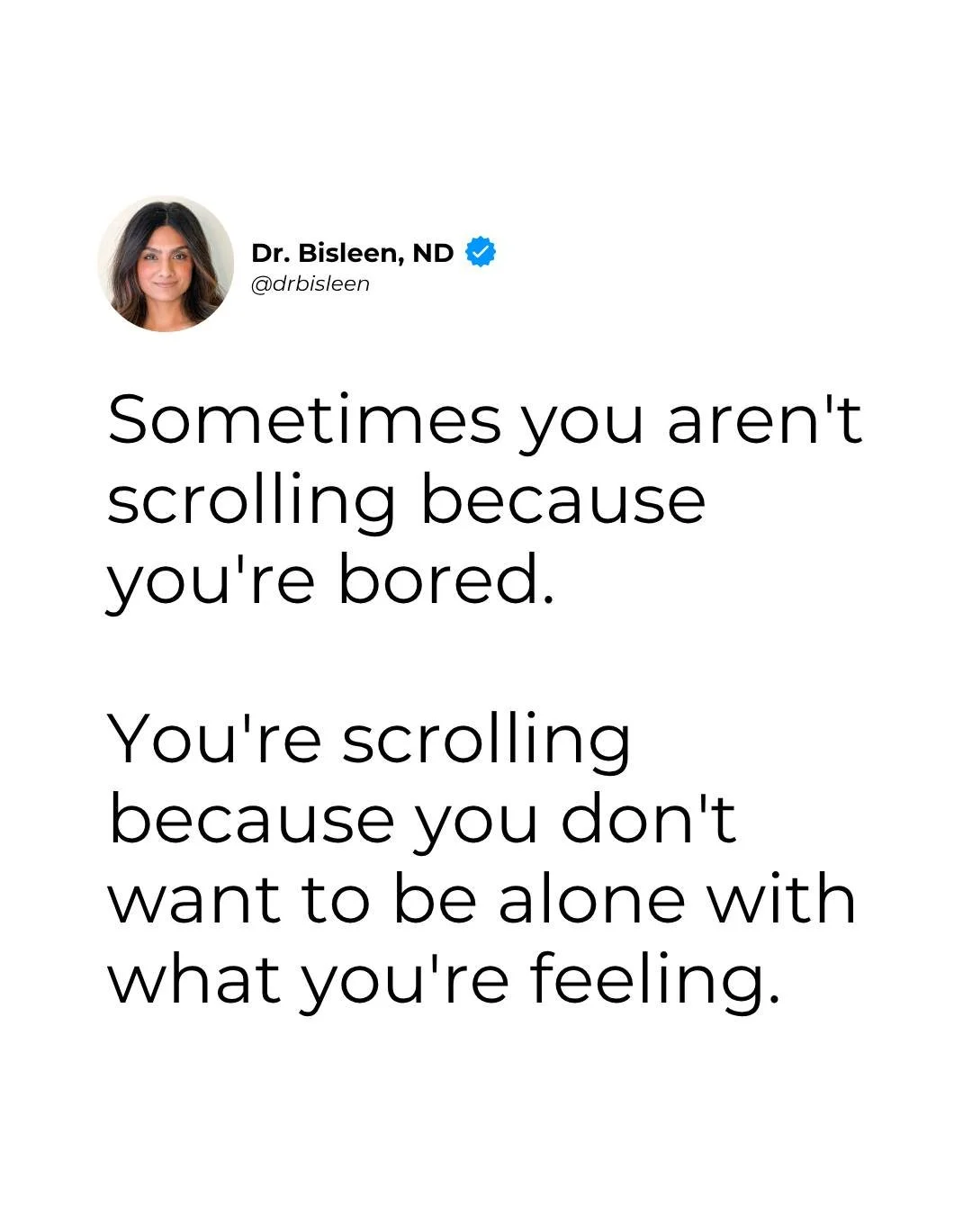 We have become SO good at avoiding uncomfortable emotions without even realizing we're doing it.

The second we feel anxious, lonely, overwhelmed, sad, or even just uncomfortable, there is an easy distraction sitting right beside us.. OUR PHONE.

And