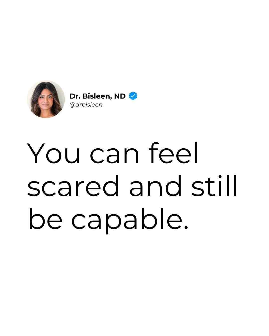 Stop using fear as evidence that you&rsquo;re not capable.🙅&zwj;♀️