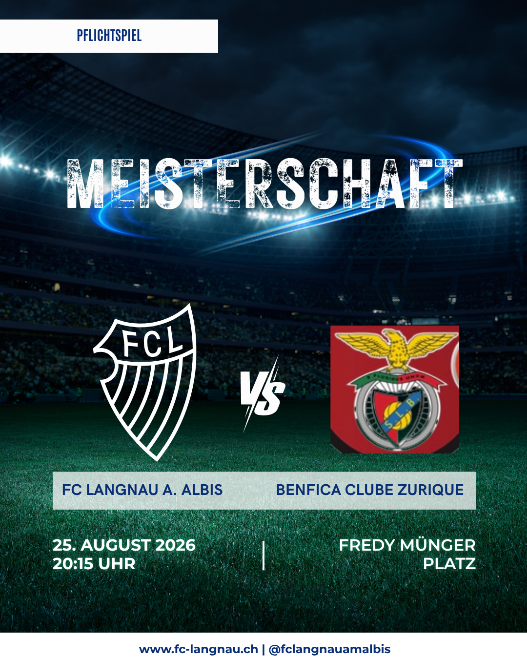 Meisterschaft: FC Langnau a. albis 1 VS Benfica Clube Zurique 1