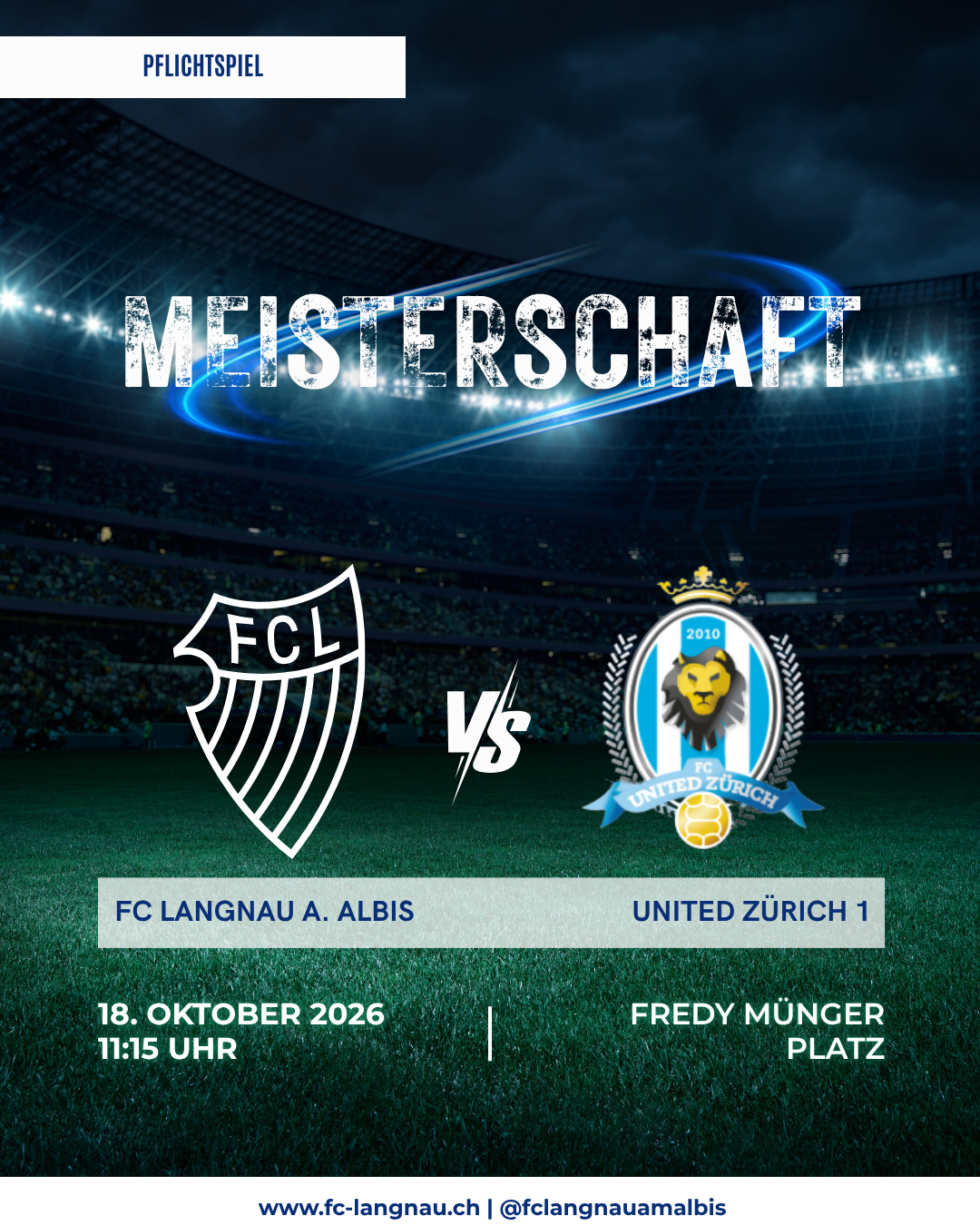 Meisterschaft: Fc Langnau a. Albis 1 VS Fc United Zürich 1