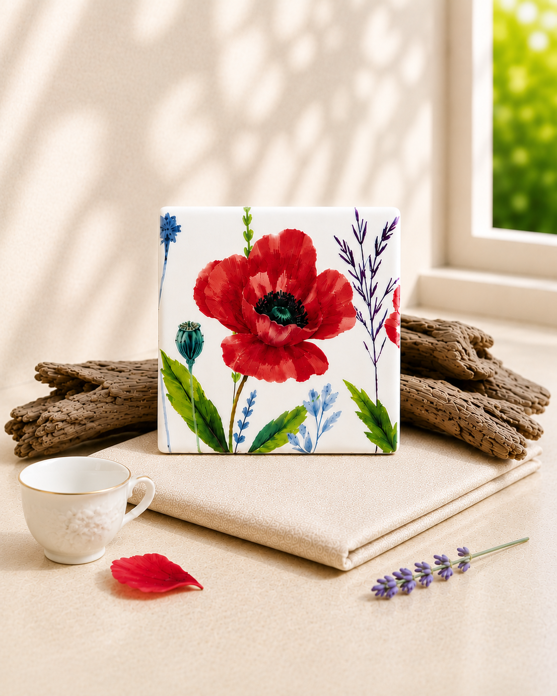 Handcrafted 4-Piece Coaster Set