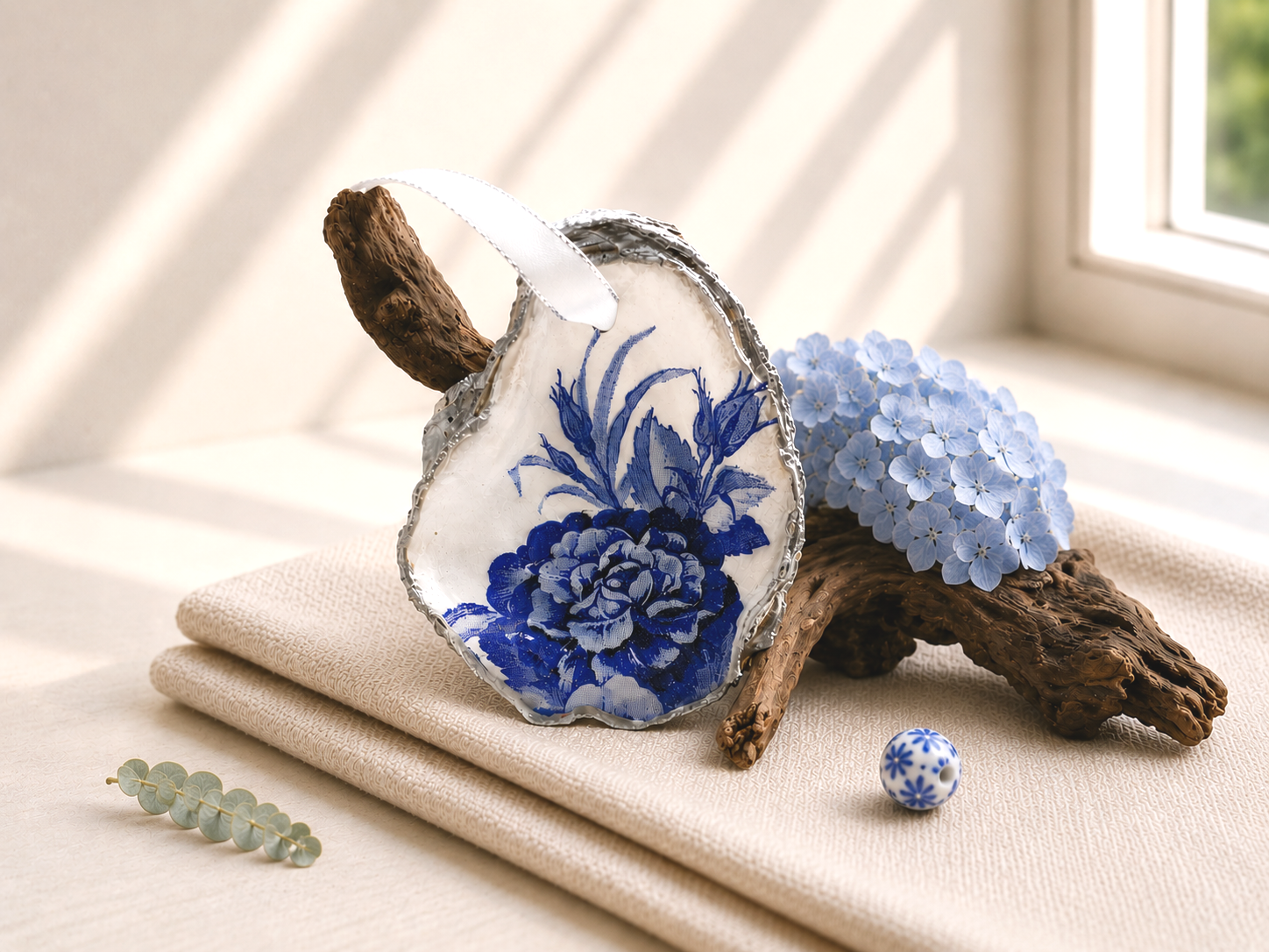 DIY Shell Craft Kit - Blue & White Collection