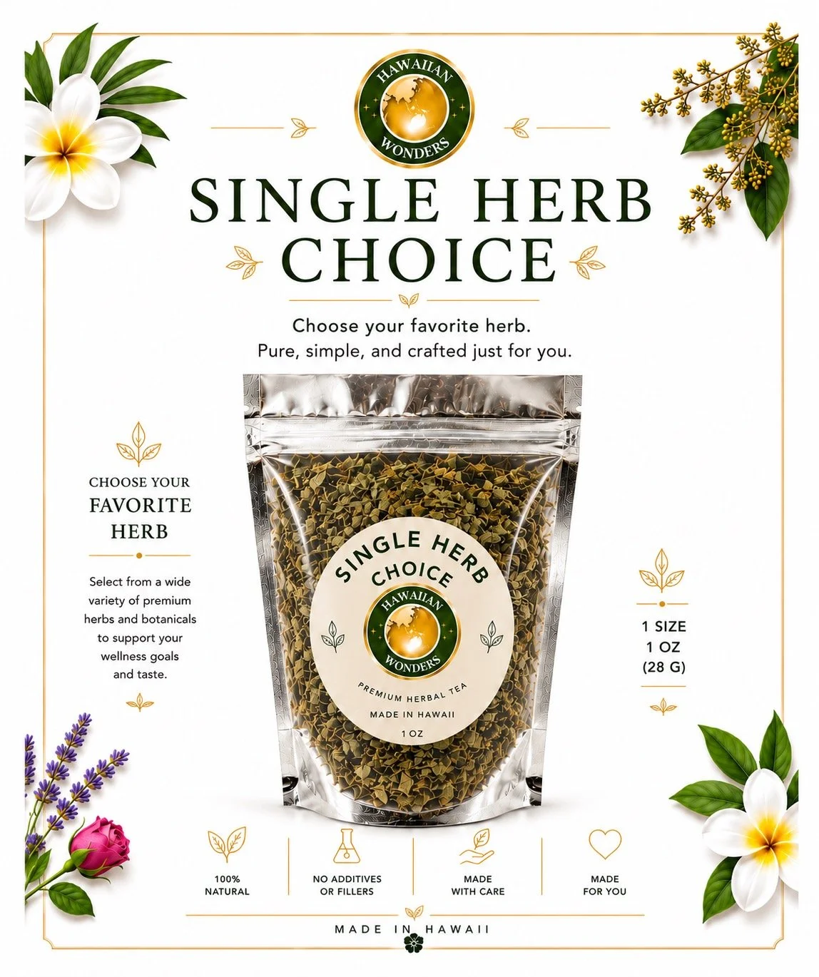 Single Herb 1 oz Pouch