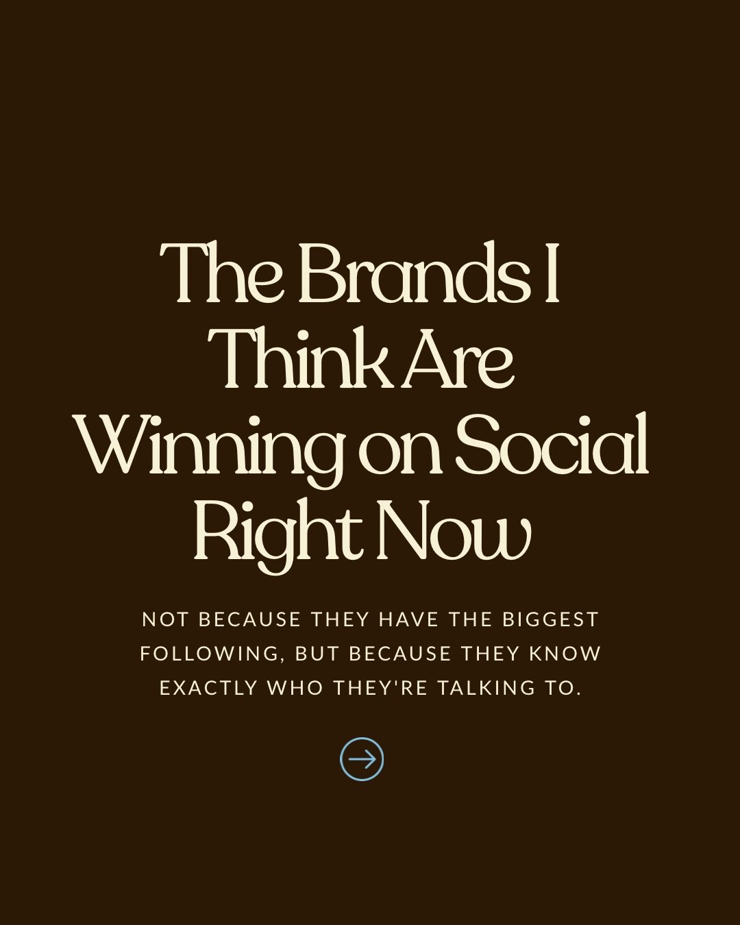 Occupational hazard: I can&rsquo;t scroll social media without mentally taking notes.

Sometimes it&rsquo;s the copy.

Sometimes it&rsquo;s the creative direction.

Sometimes it&rsquo;s just a brand that understands its audience so well that everythi