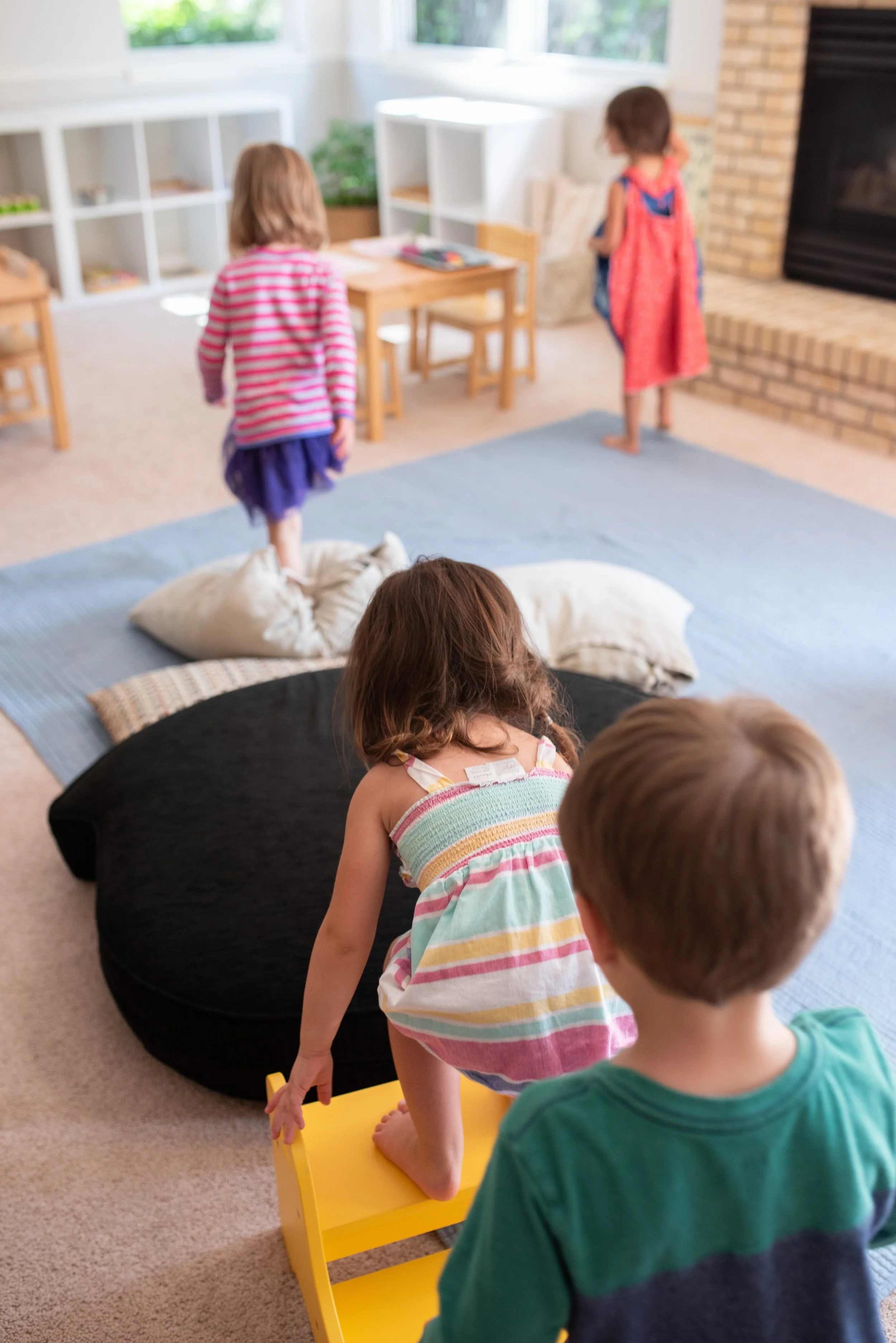 While children play and explore.