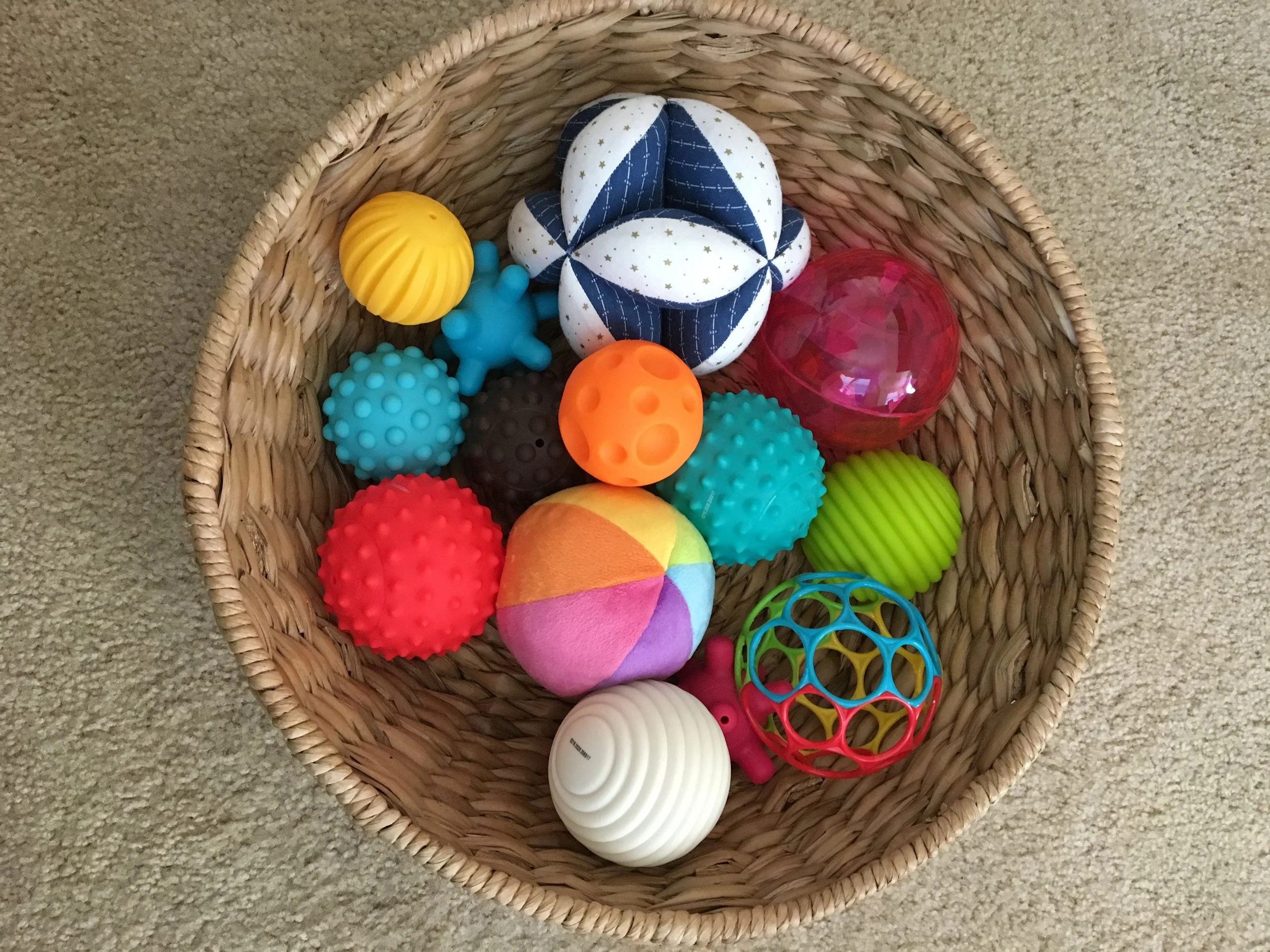 basket of montessori toys