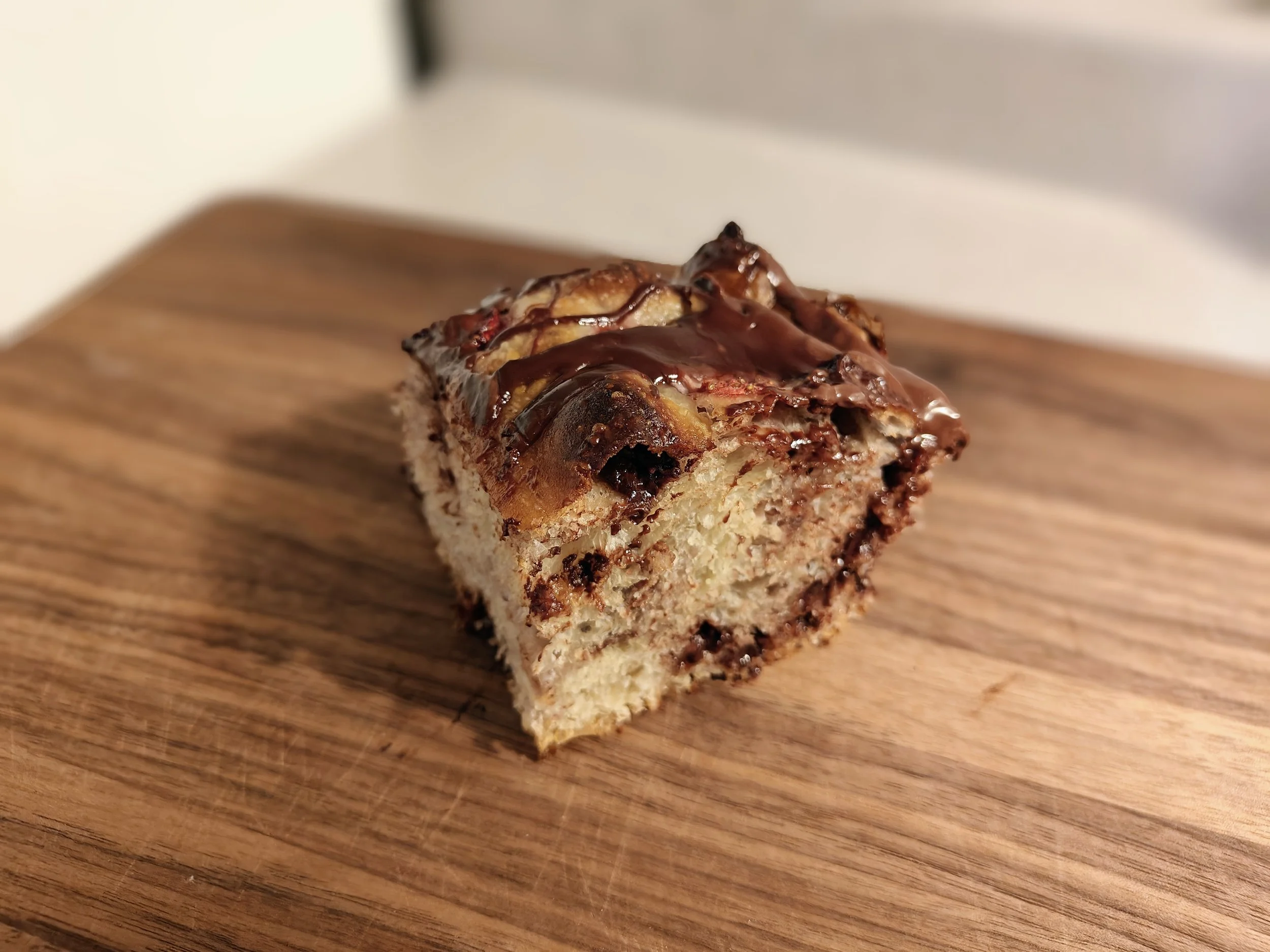 Strawberry Chocolate Focaccia Square