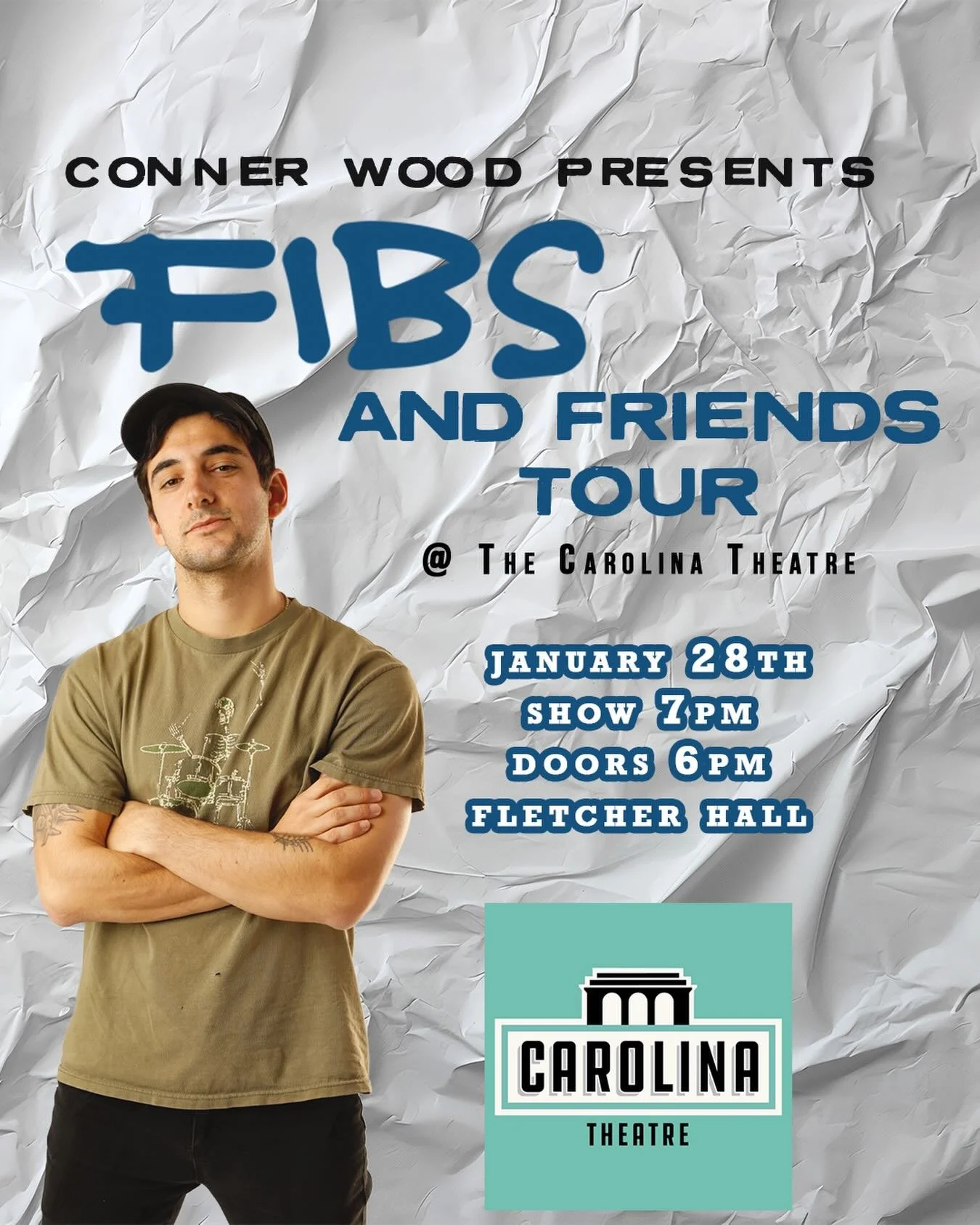 UPDATE: Show postponed to 4/22 due to travel delays ❤️ 

Opening for @fibula at @carolinatheatredurham tomorrow 🤘🏼 Proof that with enough confidence &amp; delusion, you too can disappoint a historic venue.