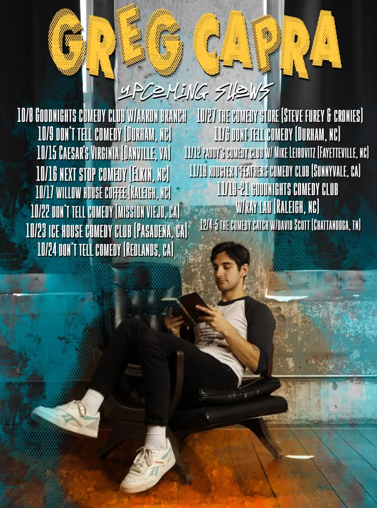 Put down the pumpkin spice and come see ya boy at a show this fall!! Love ya cuties 🎃 🍂