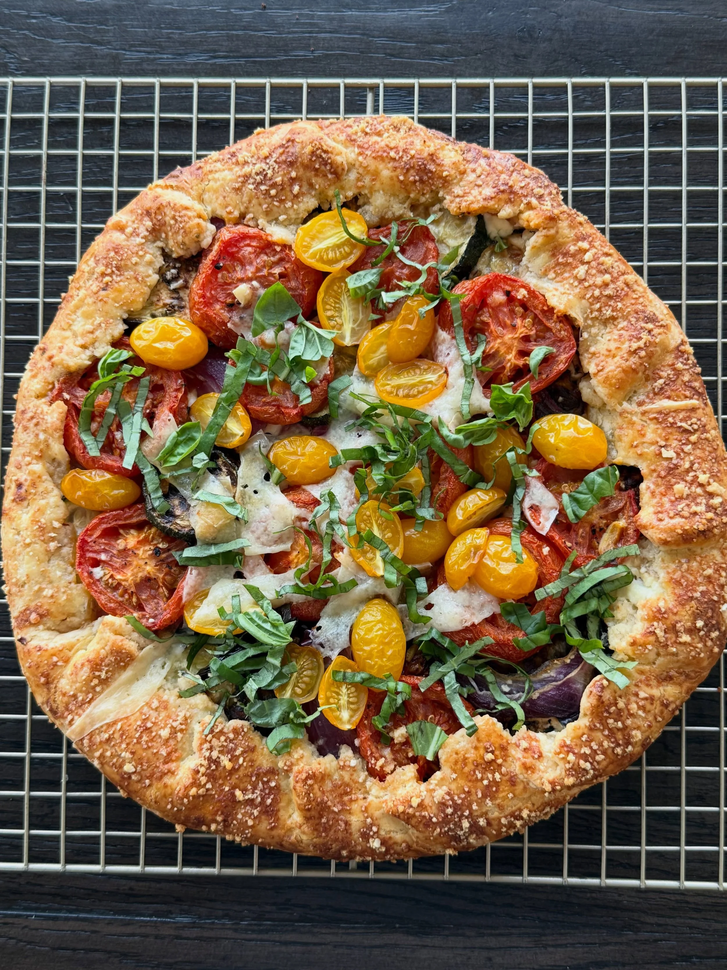 I&rsquo;m doing a pop up bakery/deli at my house next Sunday. If you live in the WRV and want more info, DM me your email and I&rsquo;ll send you all the details. This Summer Roasted Vegetable Galette is on the menu!