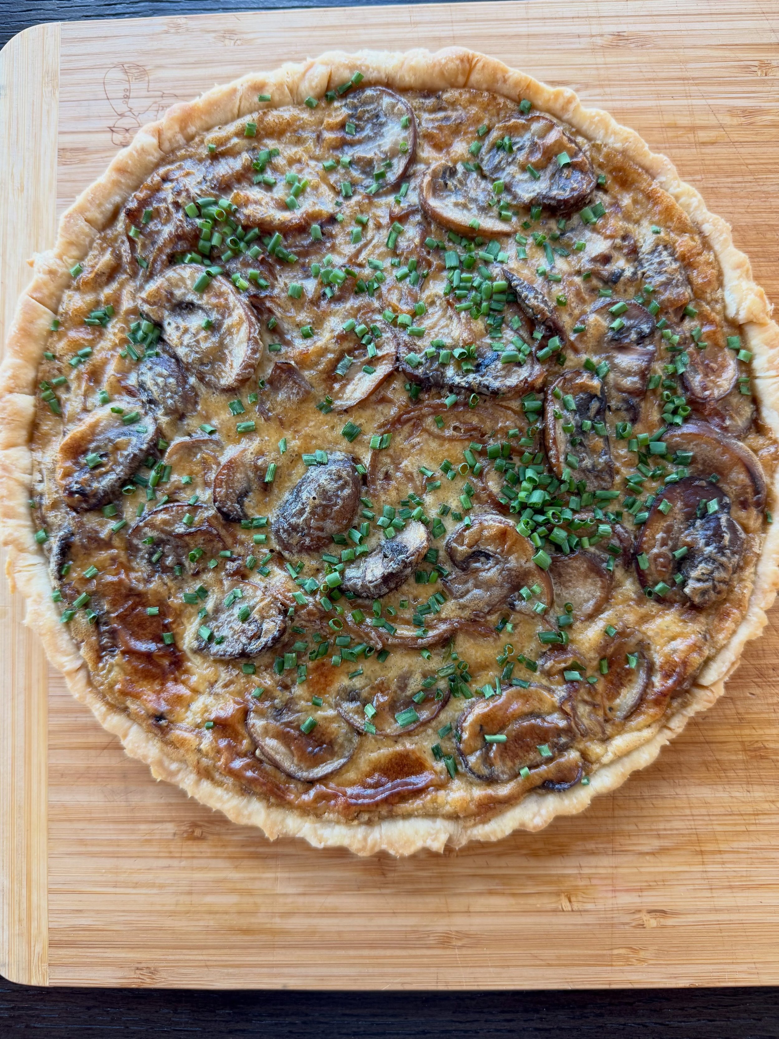 My family and I went to see a dance performance last night. We had dinner beforehand and I ordered a mushroom pizza that didn&rsquo;t have nearly enough mushrooms. So I made this savory mushroom tart tonight to satisfy the craving.