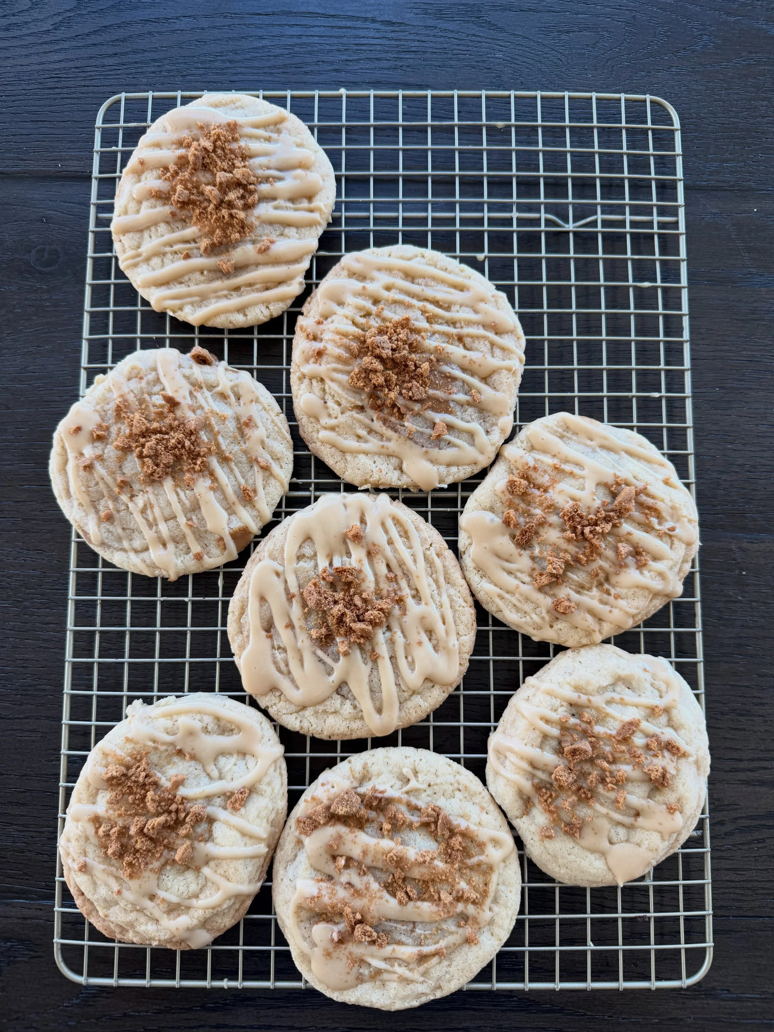 Auditioning cookies for the next pop up. Cookie Butter Stuffed Snickerdoodles. It&rsquo;s a good time to be my neighbor!