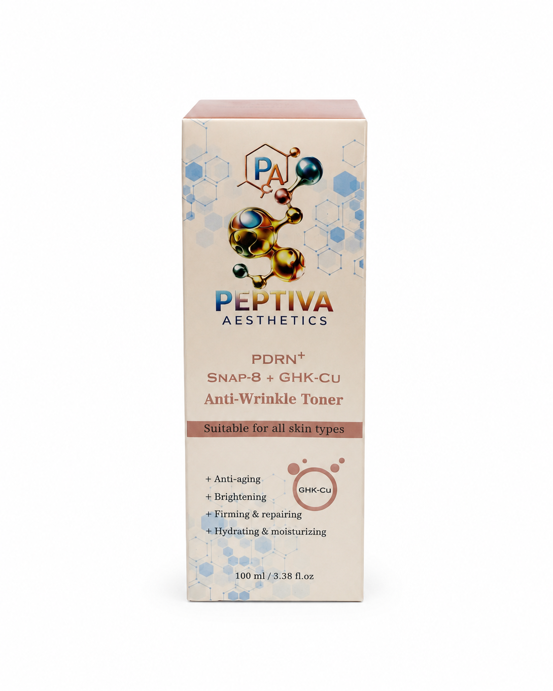 Peptiva PDRN+ SNAP-8 + GHK-Cu Anti-Wrinkle Toner – 100 mL