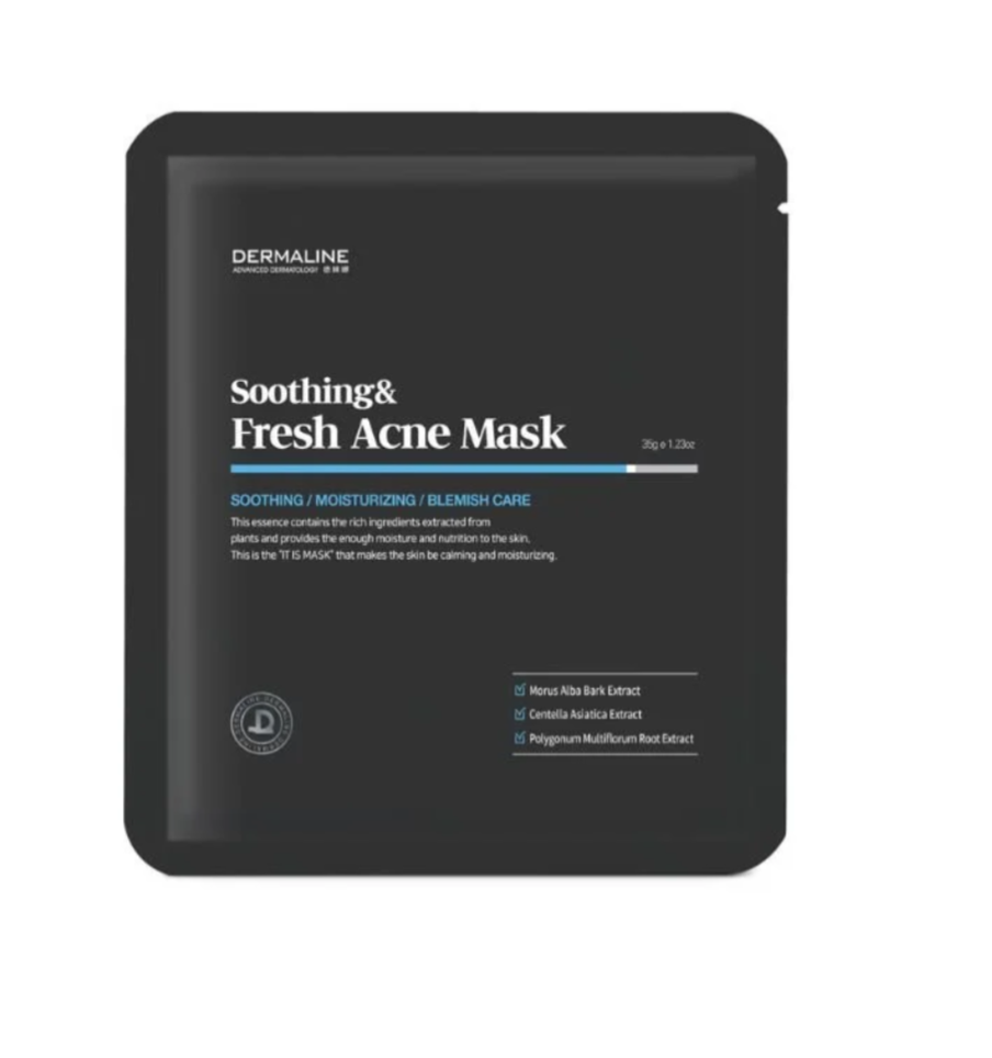 Dermaline Soothing & Fresh Acne Mask (10ea)