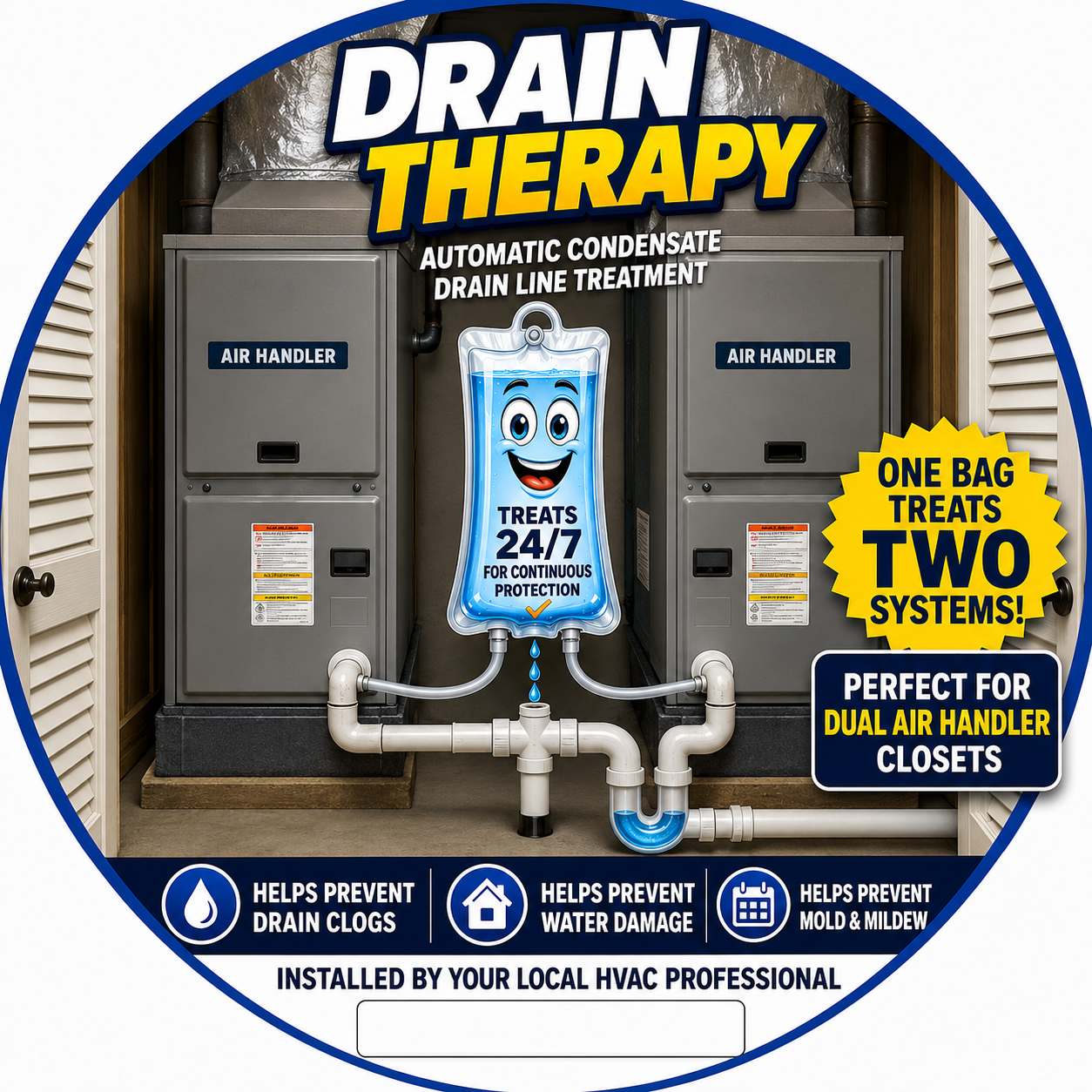 Drain Therapy™ – Dual Drain Line Treatment