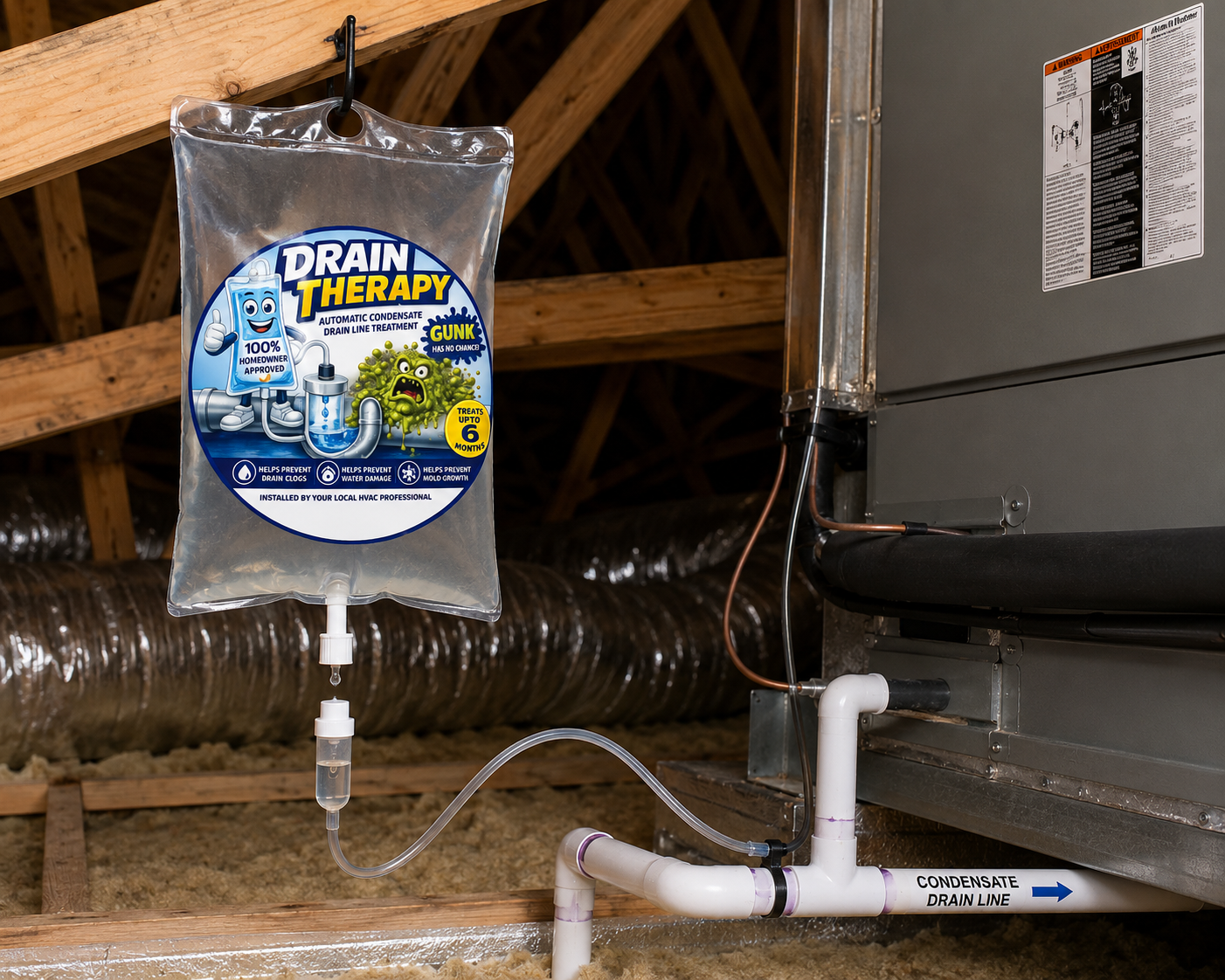 Drain Therapy™ - Attic Installation