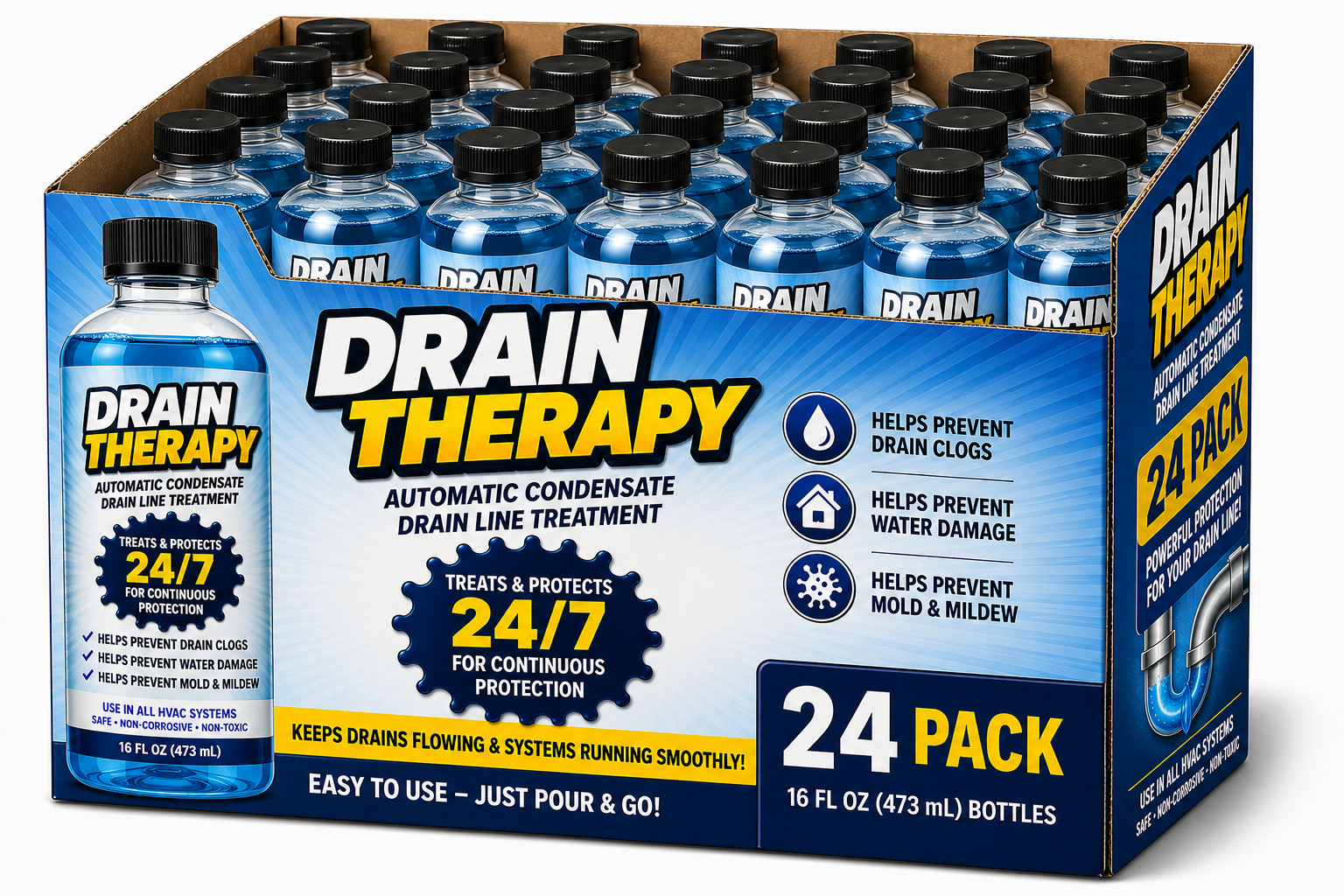 Drain Therapy® Refill Solution (24-Pack)